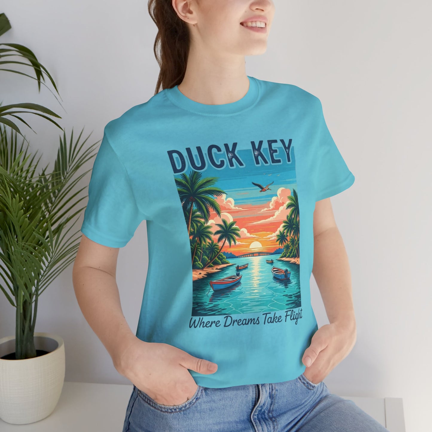 FLORIDA KEYS COLLECTION Duck Key Dreamscape Unisex Tee - Beach Vibes Shirt, Vacation T-Shirt