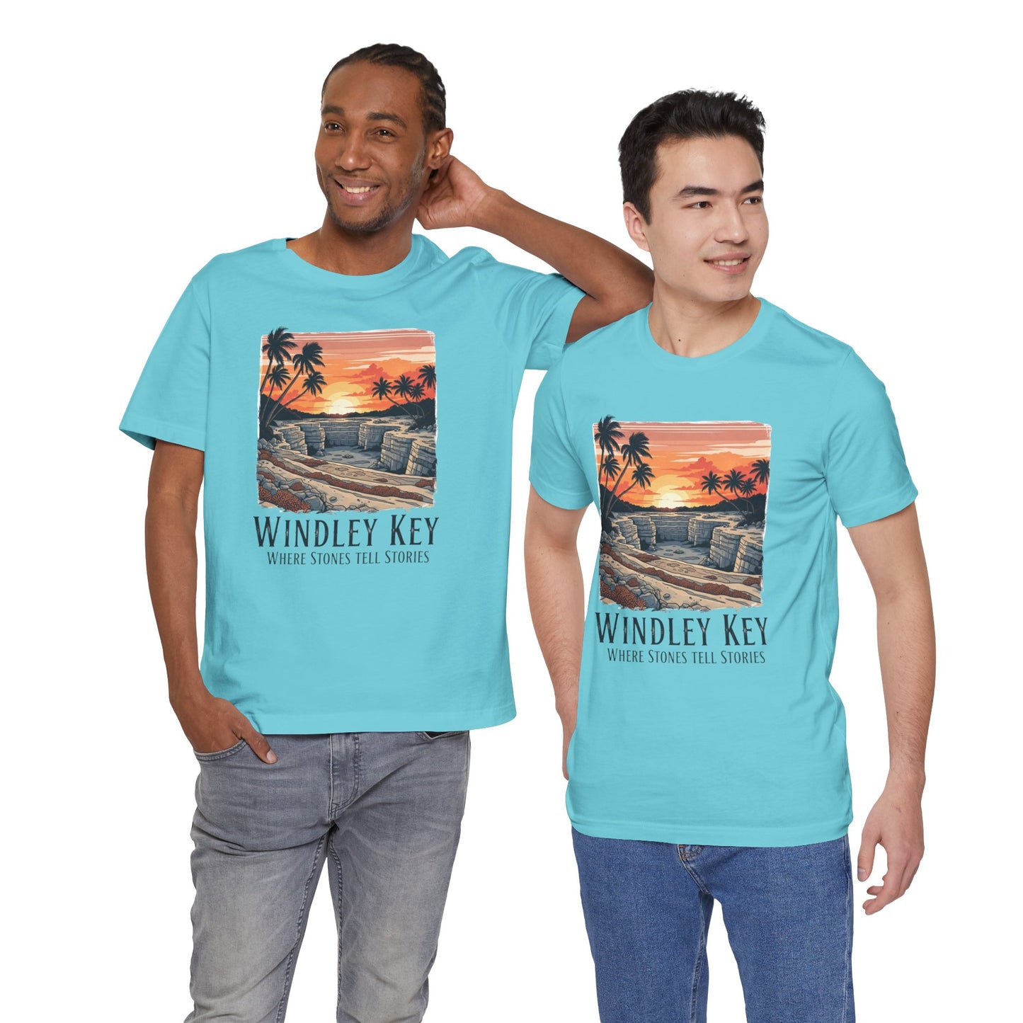 FLORIDA KEYS COLLECTION Windley Key Sunset Tee, Soft Cotton T-Shirt, Beach Vibes Shirt