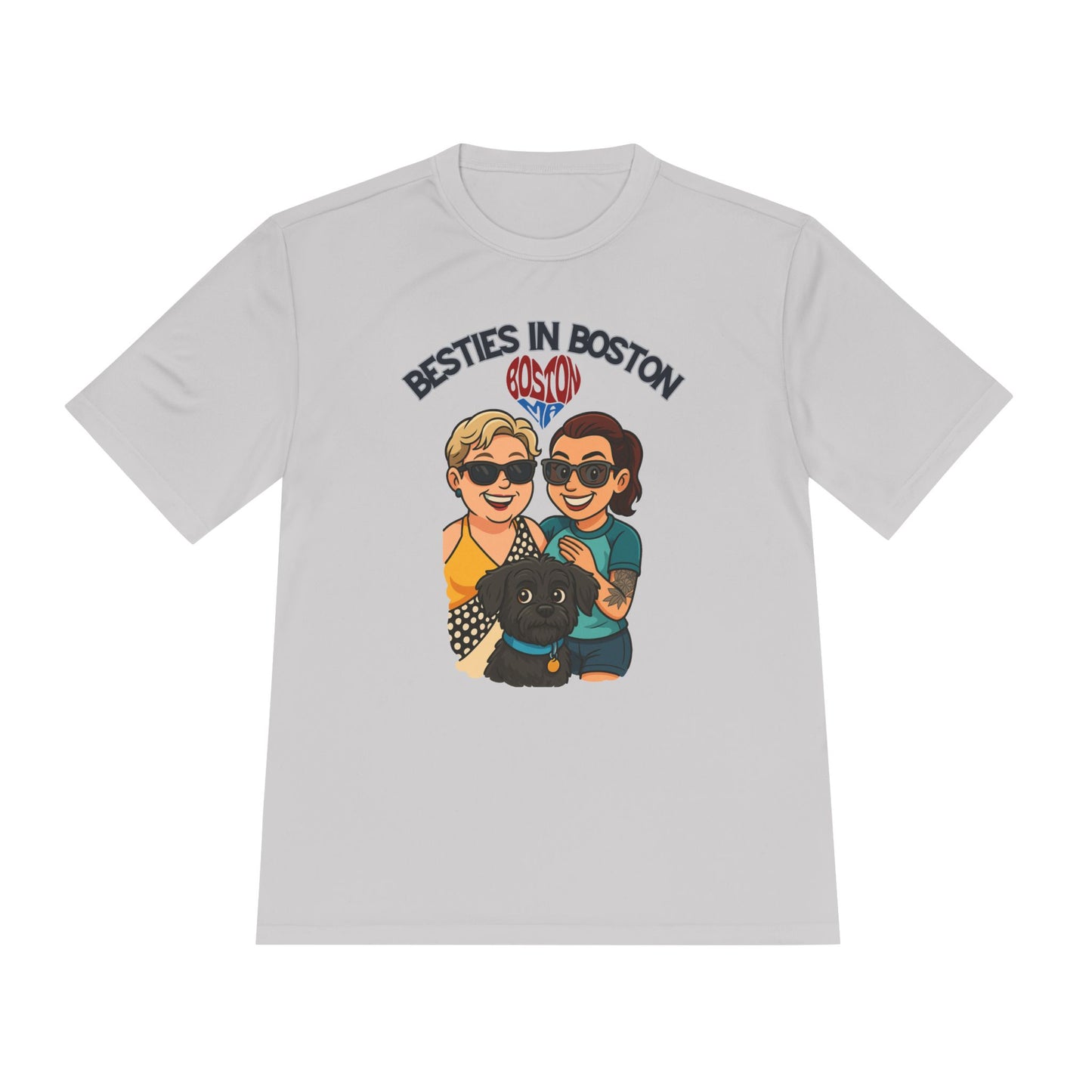 Besties in Boston Unisex Moisture Wicking Tee