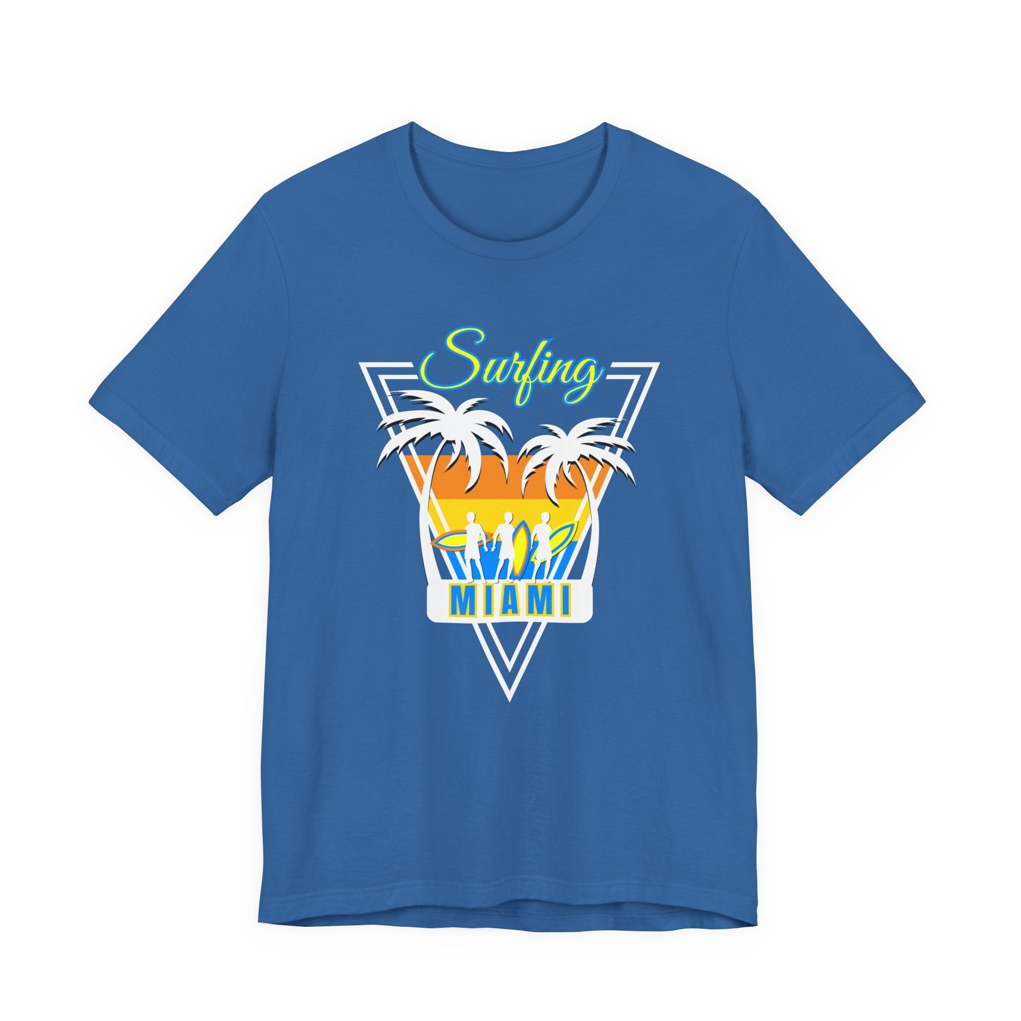 Miami Surfing Unisex Tee - Vibrant Beach Vibes for Summer Fun
