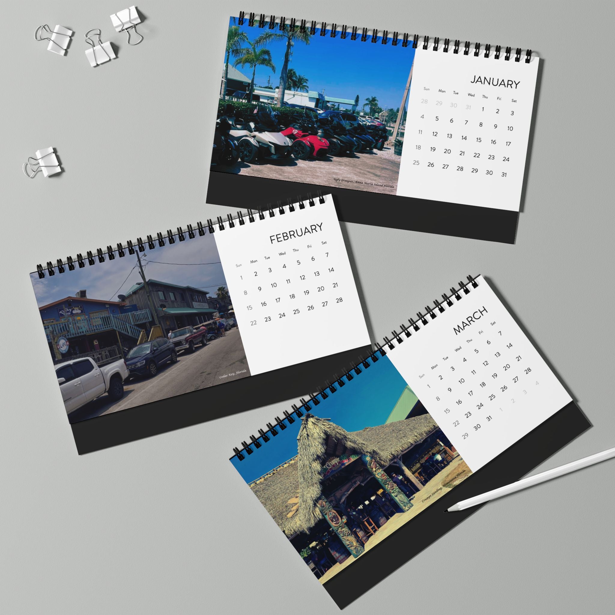 2026 CORE Florida West Coast Desktop Calendar — Ryde Memories & Adventures