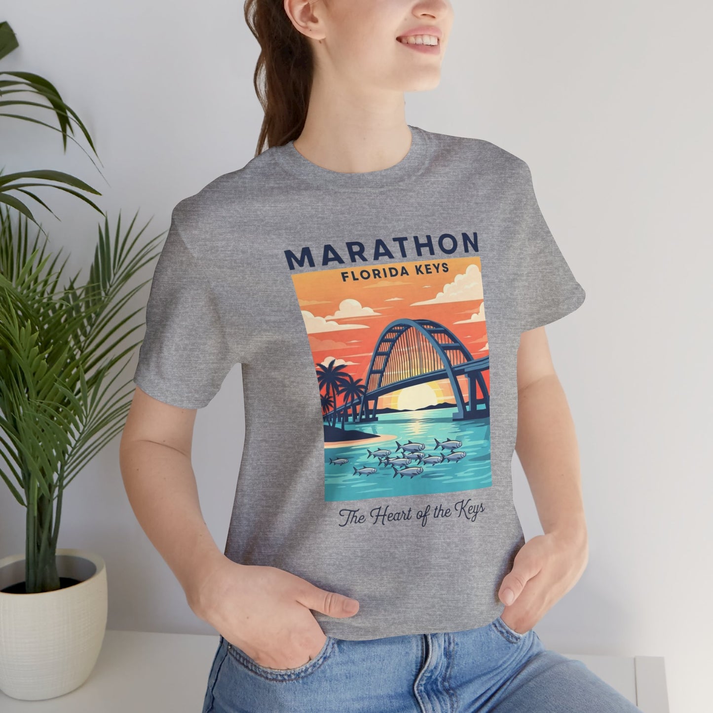 FLORIDA KEYS COLLECTION Florida Keys Marathon Tee, Vintage Beach Shirt, Summer Travel Tee, Vacation Gift, Unisex Graphic T-Shirt