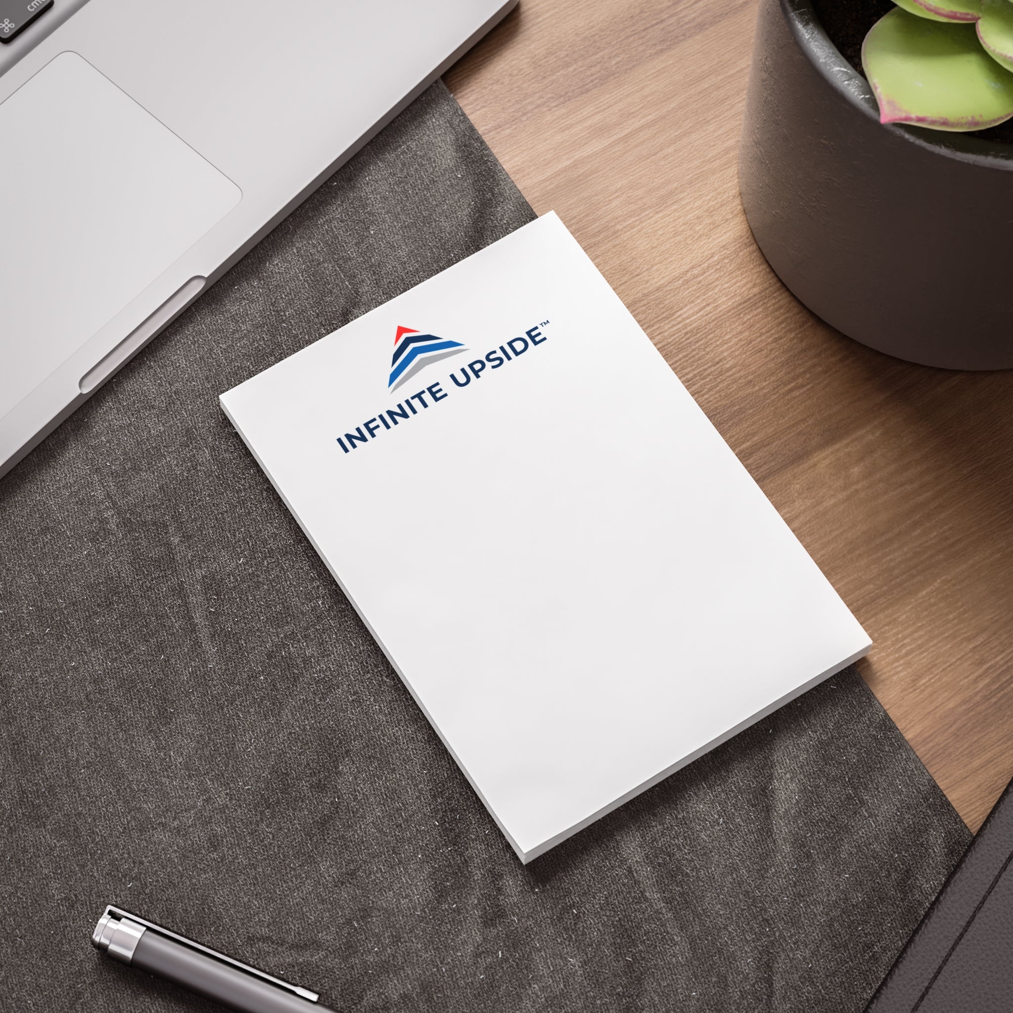 Infinite Upside™ Branded Post-It Note Pads — Corporate Logo Sticky Notes