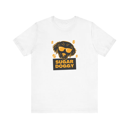 Cool Dog Graphic Tee - Sugar Doggy Unisex Jersey Short Sleeve T-Shirt