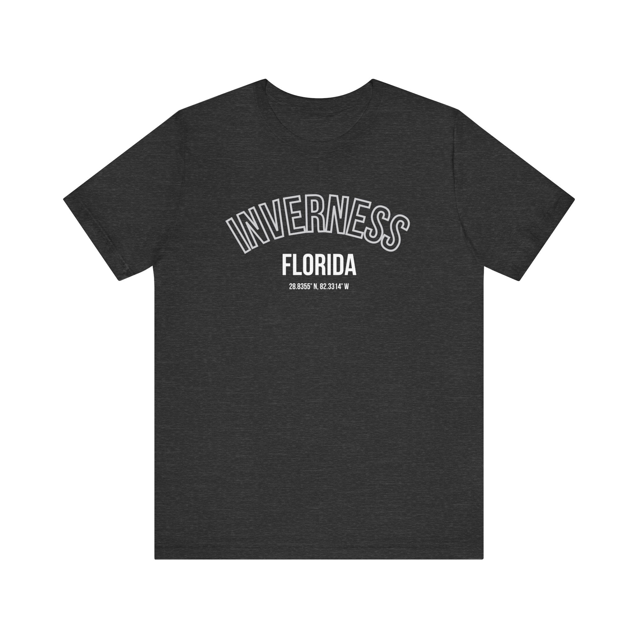 Inverness Florida Unisex Jersey Tee - Casual Coral Graphic Shirt