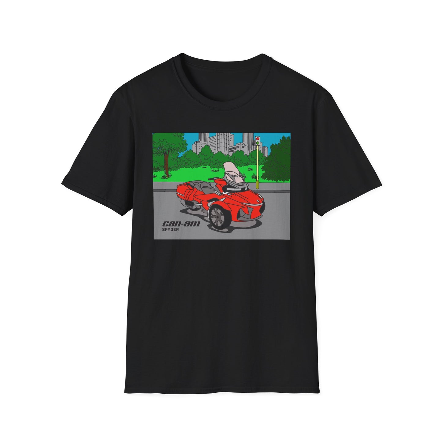 SPYDER Coloring Book Graphic Unisex Softstyle T-Shirt