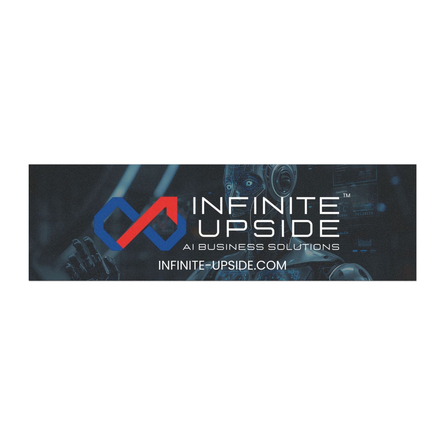 INFINITE UPSIDE™ AI Business Solutions Car Magnets, Custom Car Décor, Vehicle Accessories