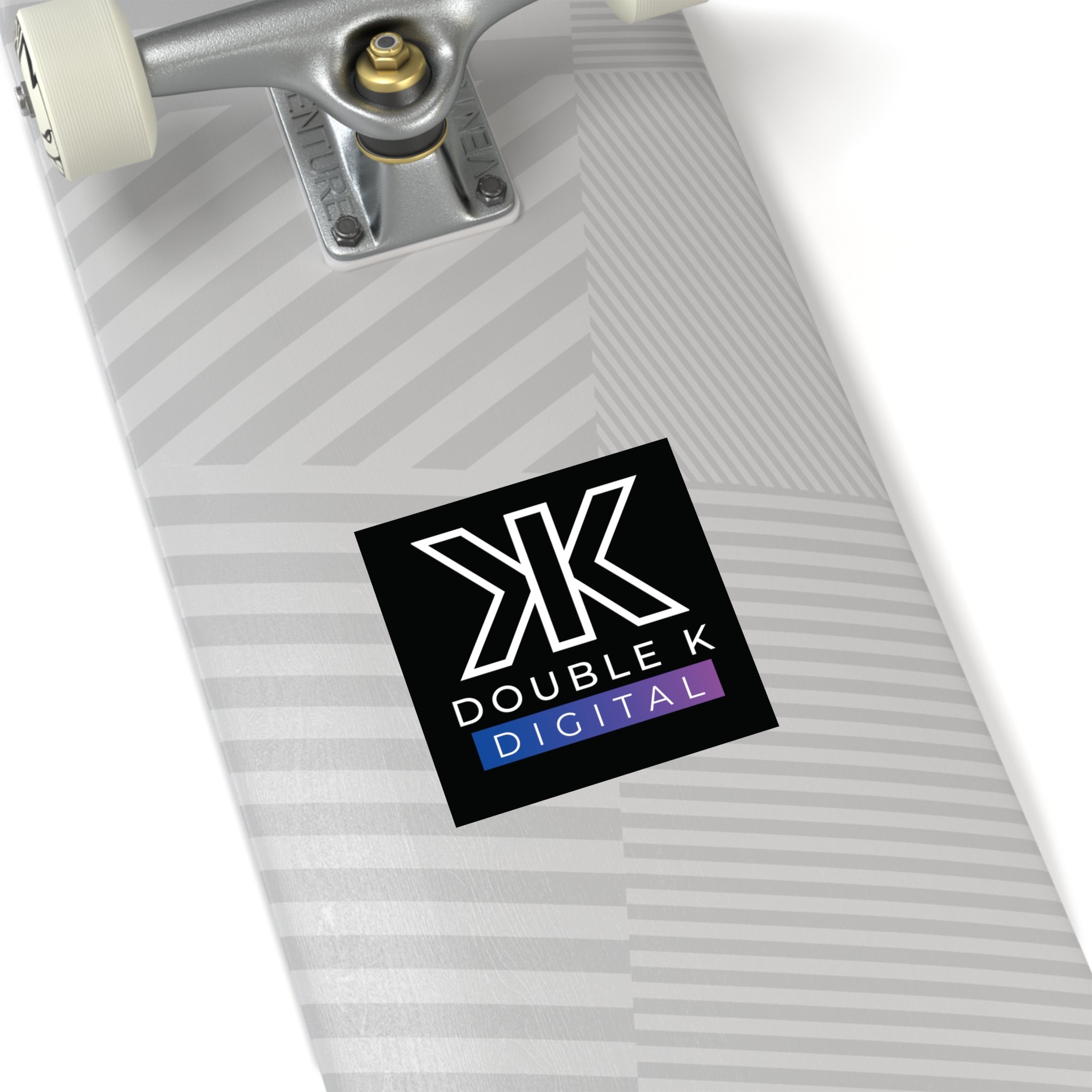 Double K Media Logo Square Sticker