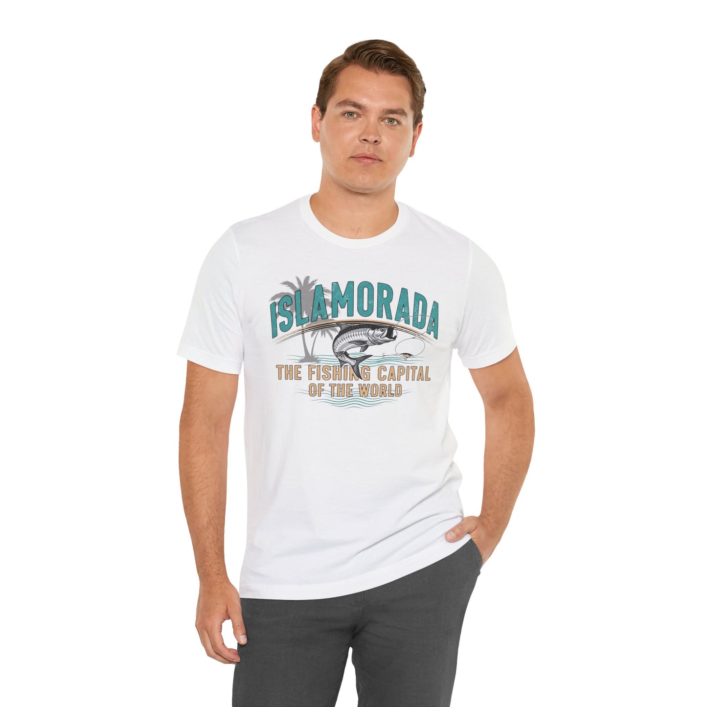 FLORIDA KEYS COLLECTION Islamorada Fishing Capital Tee, Unisex Fishing Shirt, Casual Beach Wear, Summer Vacation Top, Gift for Anglers