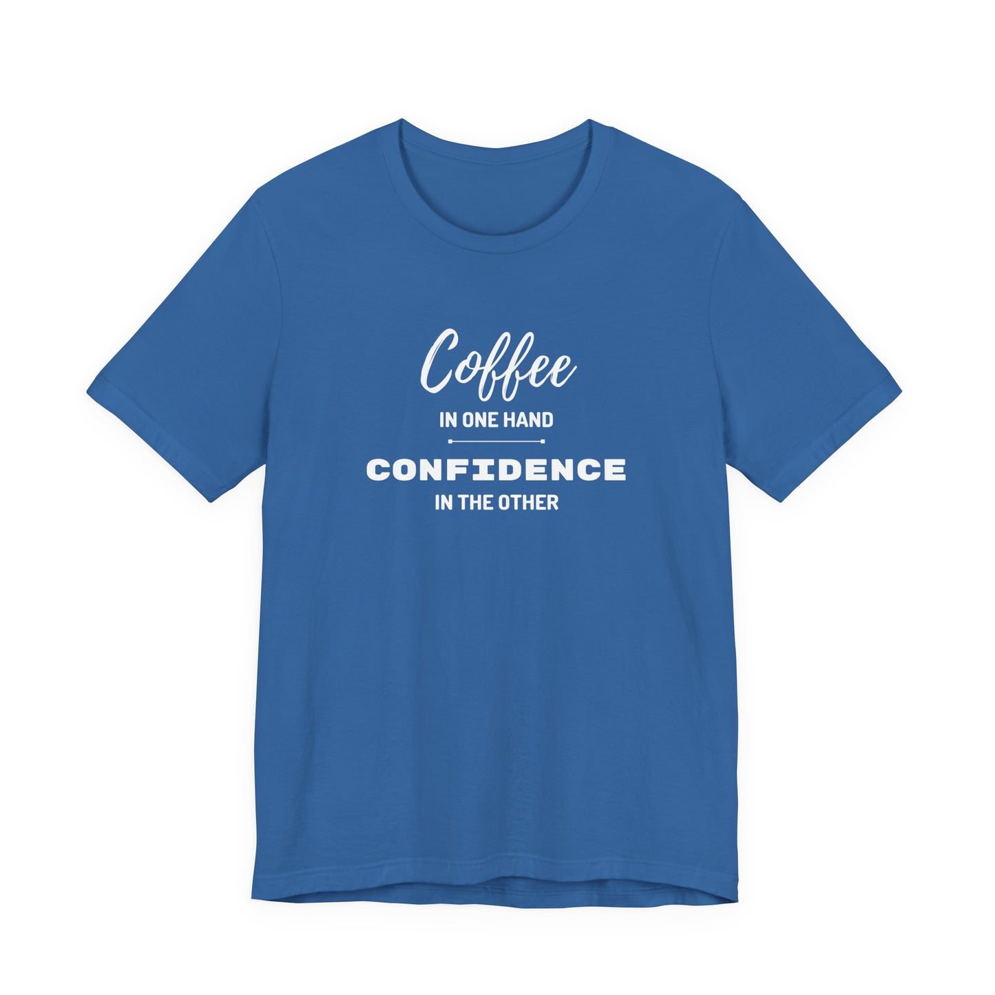 Coffee & Confidence Unisex Jersey Tee