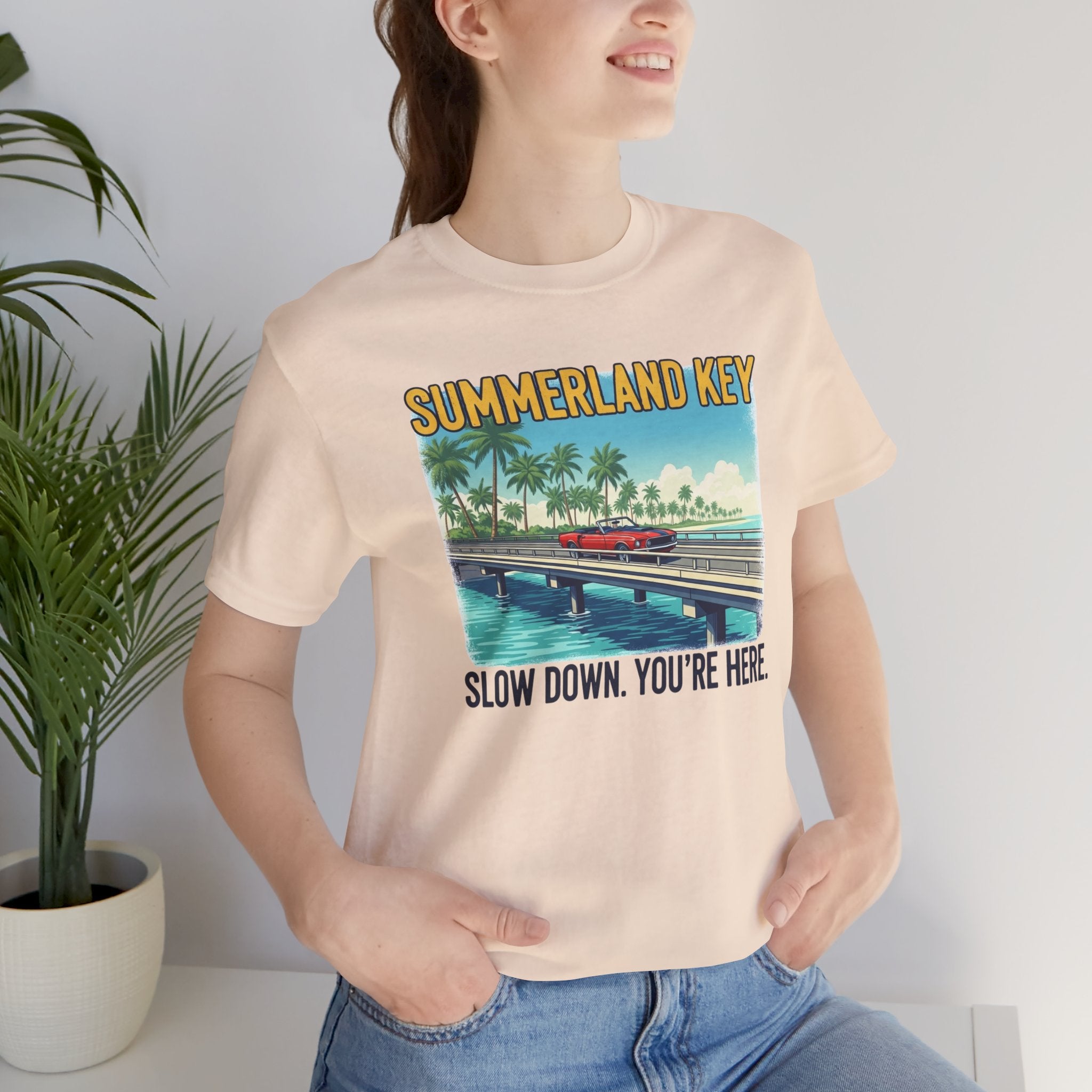 FLORIDA KEYS COLLECTION Summerland Key Relaxation Tee | Unisex Jersey Shirt for Beach Lovers, Vacation Vibe
