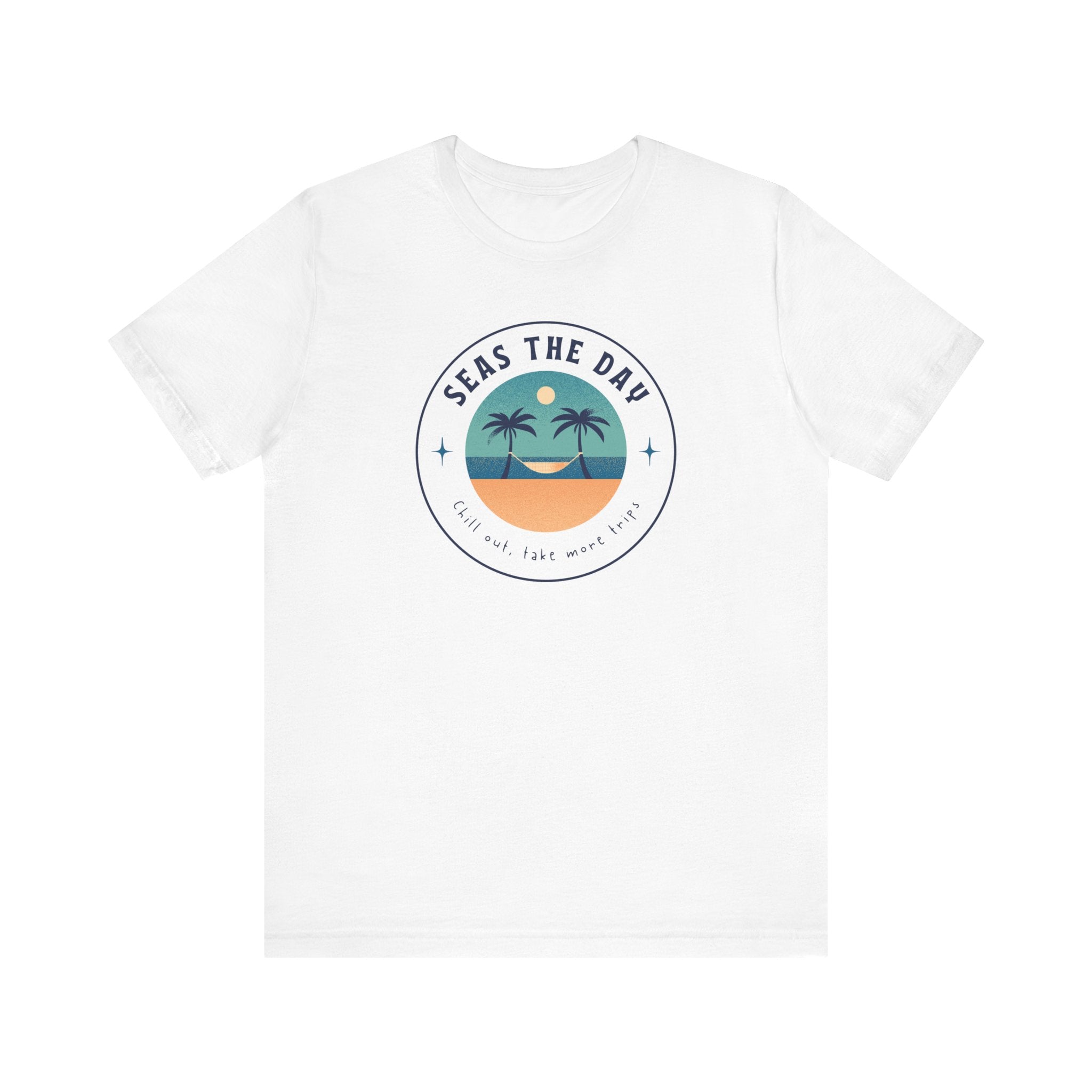 Seas the Day Tee - Unisex Jersey Short Sleeve Shirt for Beach Lovers