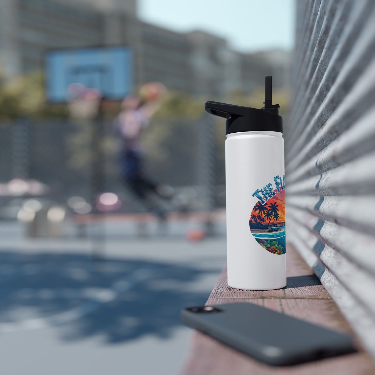 Florida Keys Water Bottle, Florida Vibes for Hydration, Eco-Friendly Travel Mug