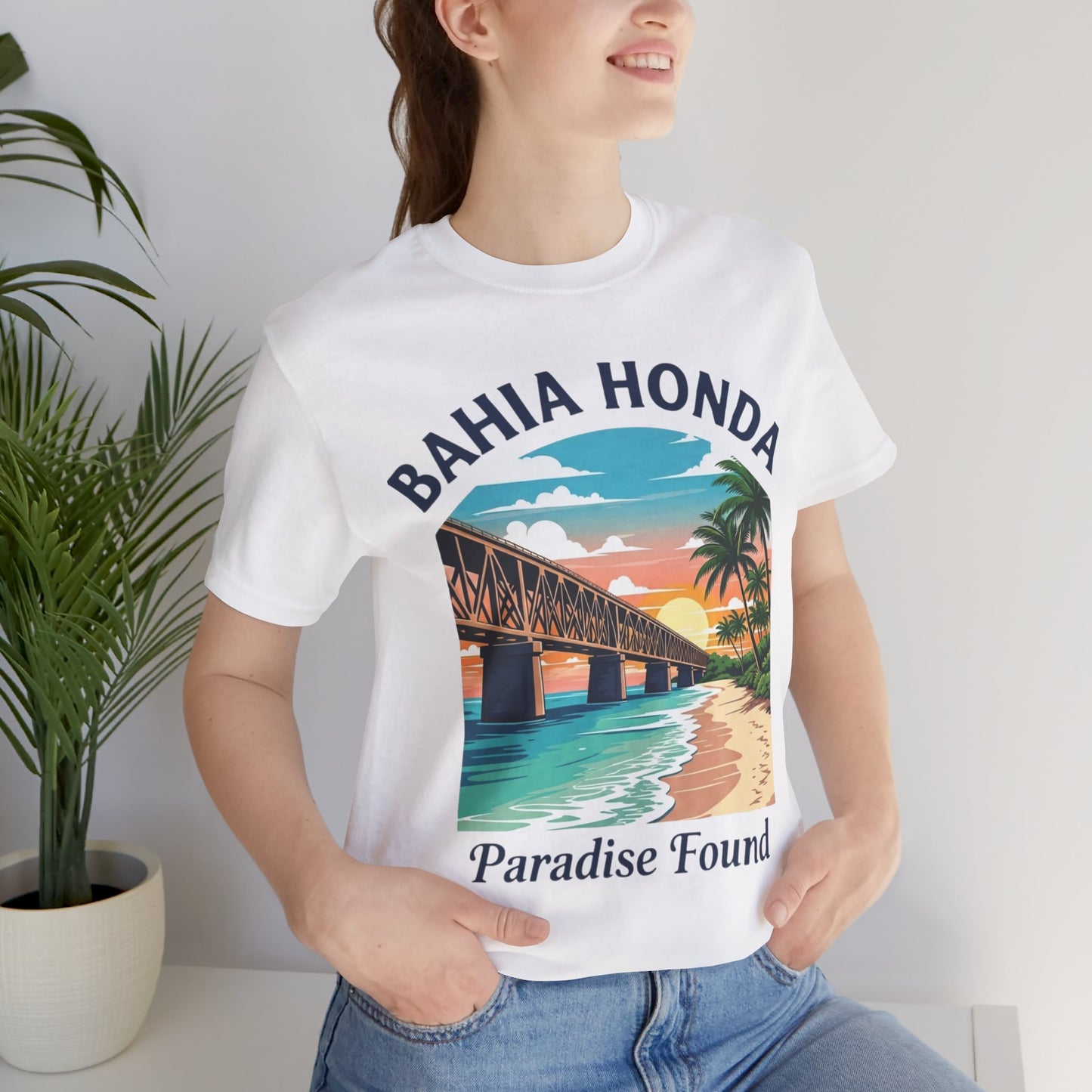 FLORIDA KEYS COLLECTION Bahia Honda Paradise Found Tee, Beach Vibes Shirt, Unisex Summer T-Shirt