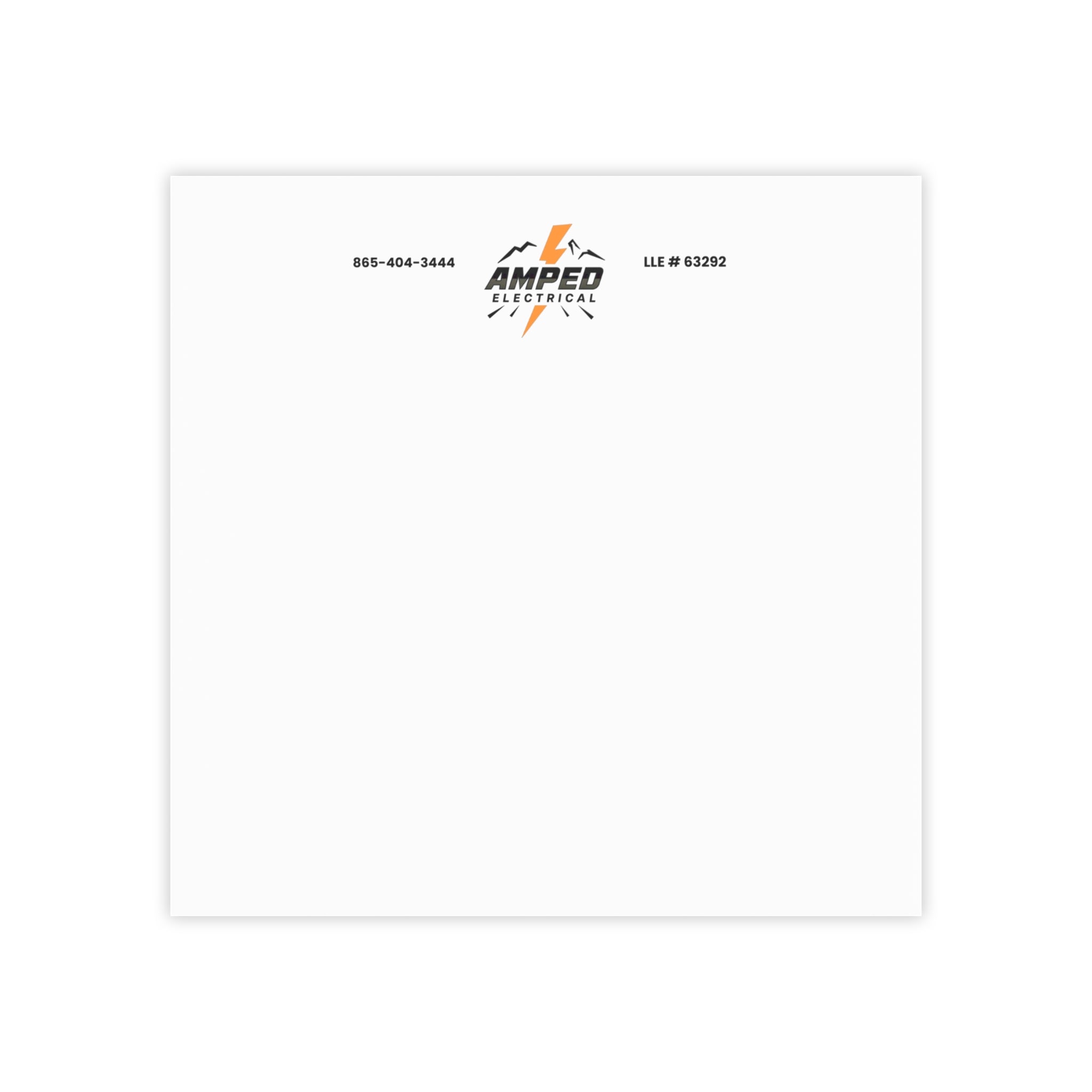 AMPED ELECTRICAL Post-it® Note Pads | Personalized Stationery, Office Supplies