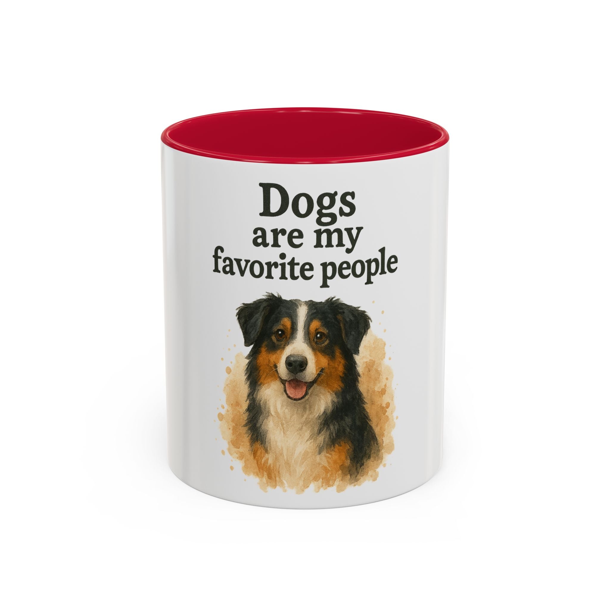 Dog Lovers Colorful Mug - "Dogs are my favorite people" - 11oz