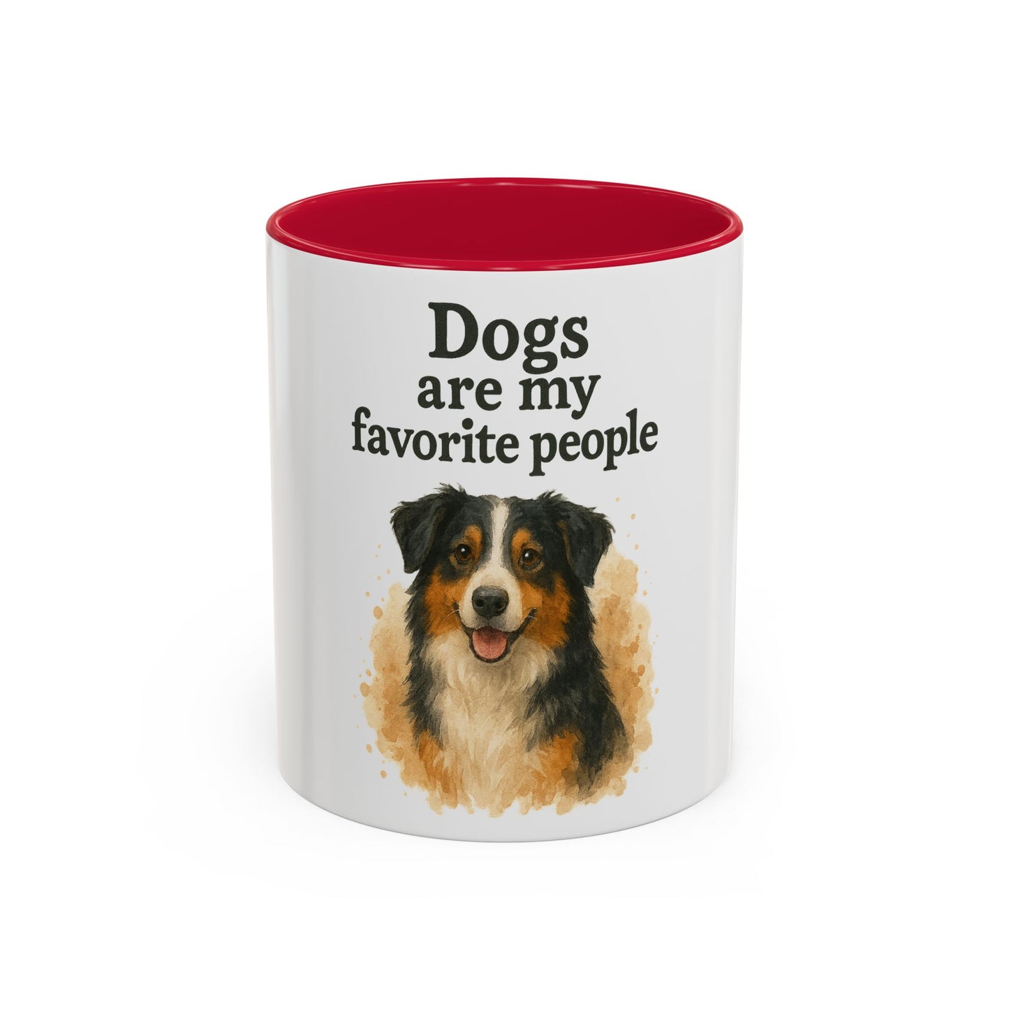 Dog Lovers Colorful Mug - "Dogs are my favorite people" - 11oz