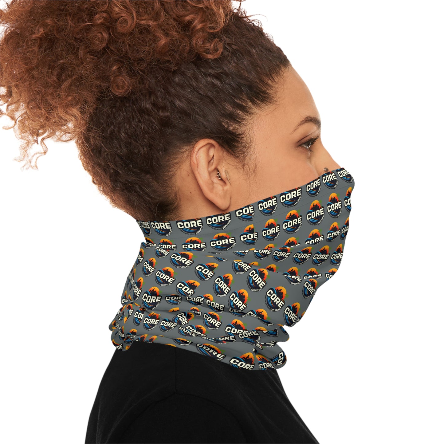 CORE Logo Neck Gaiter — Repeating Pattern Face Shield