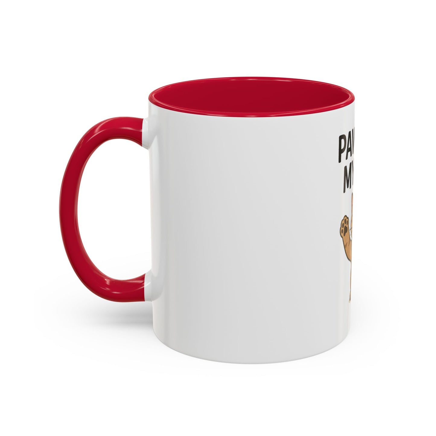 Funny Cat Mug - "Paws Off My Mug" - Colorful 11oz & 15oz Coffee Cup