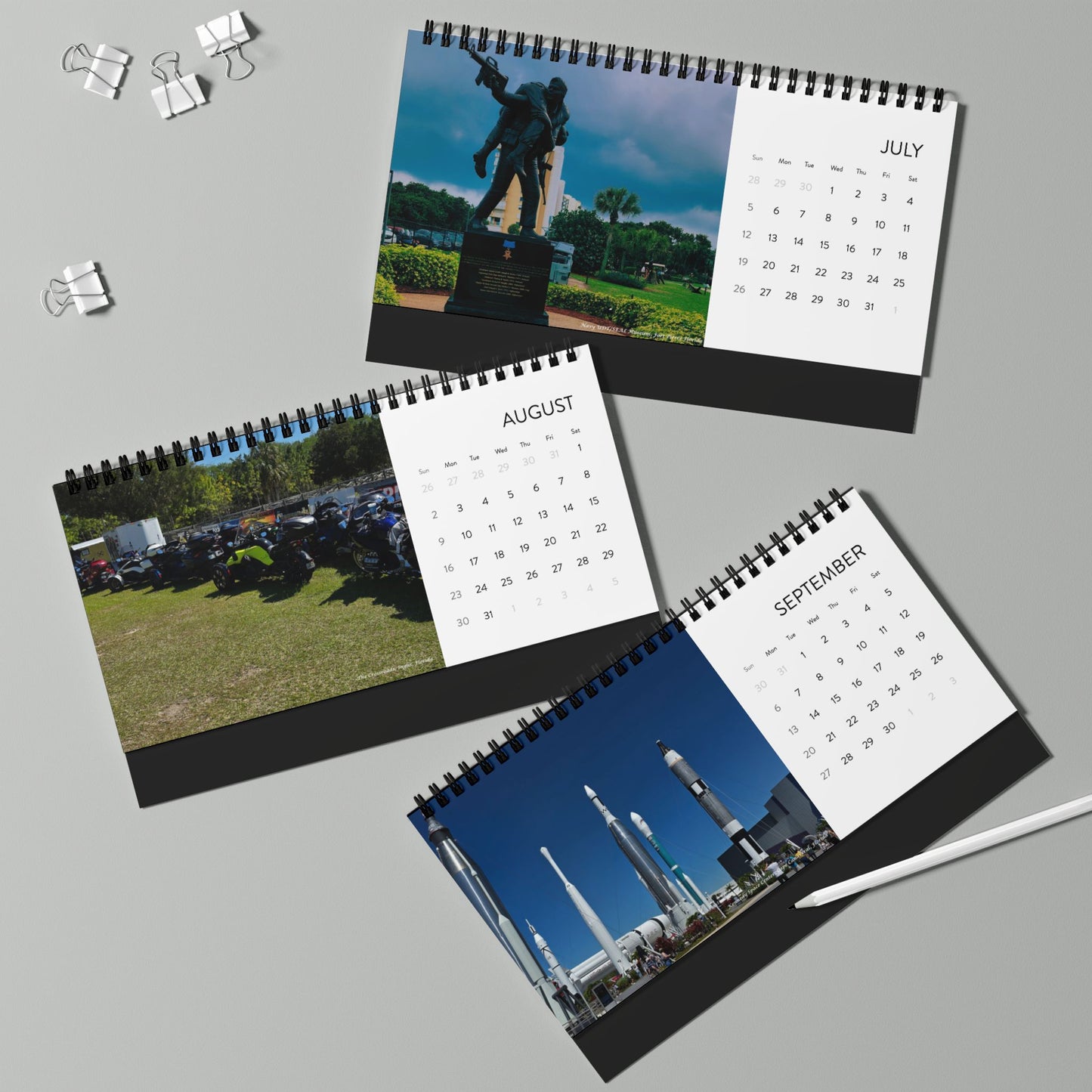 2026 CORE Florida West Coast Desktop Calendar — Ryde Memories & Adventures