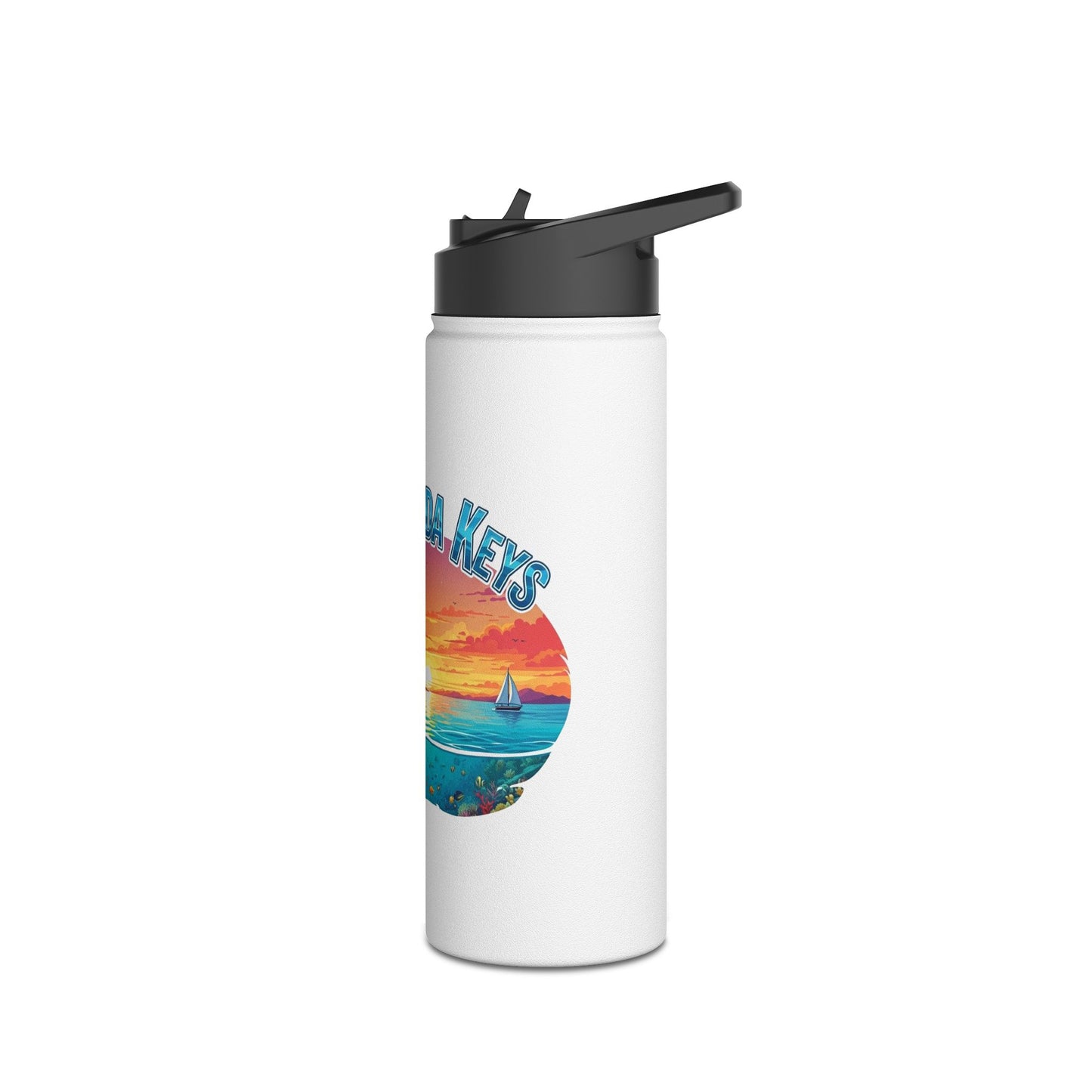 Florida Keys Water Bottle, Florida Vibes for Hydration, Eco-Friendly Travel Mug