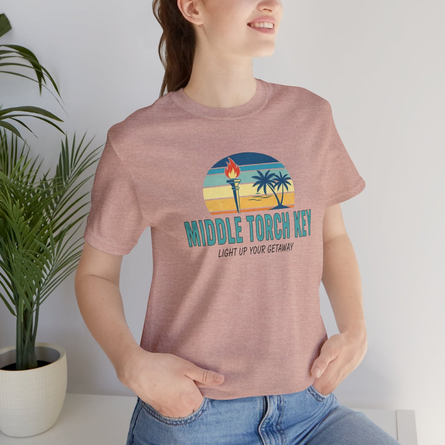 FLORIDA KEYS COLLECTION Middle Torch Key Design, Casual Summer Tee, Beachwear