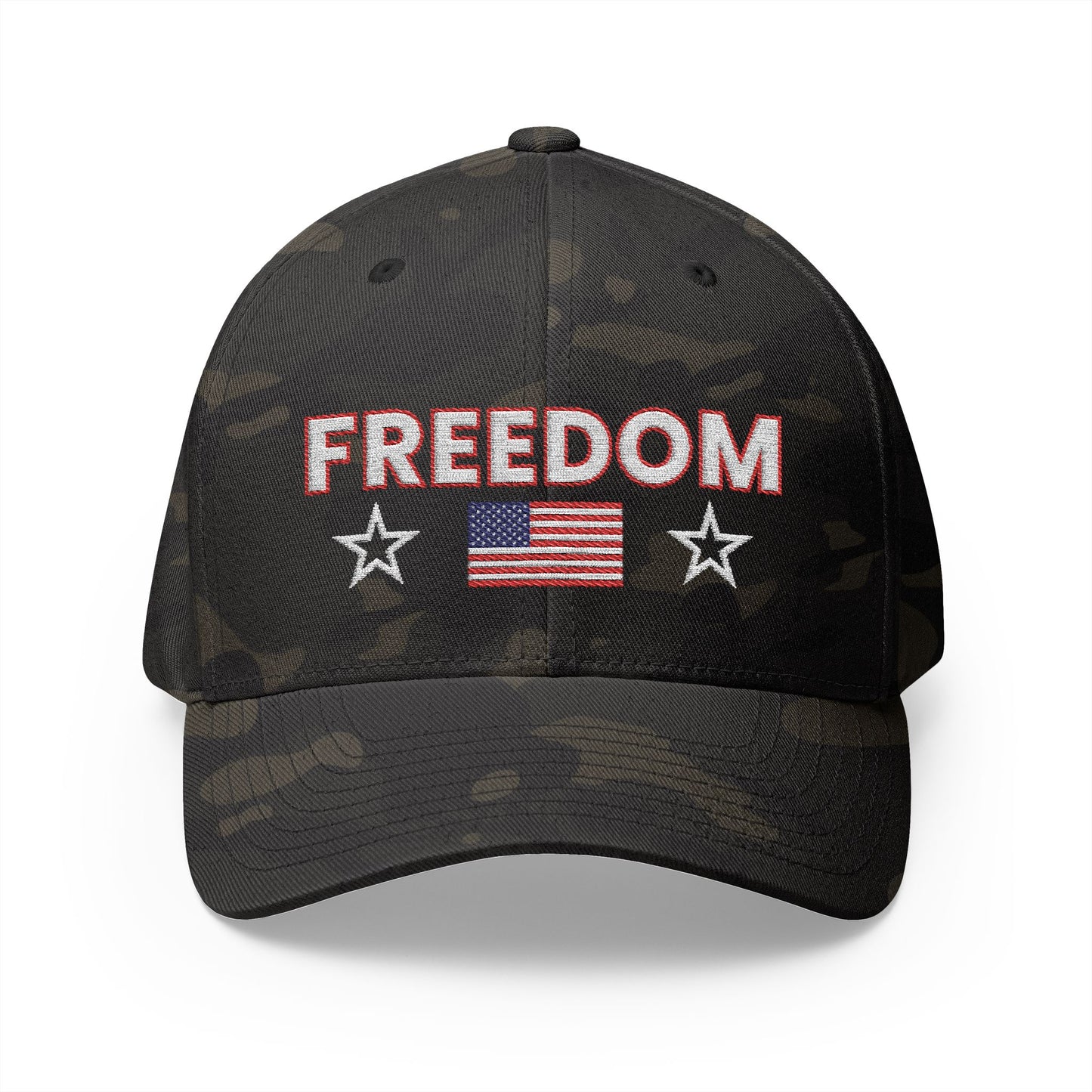 Patriotic Embroidered Cap | Freedom Isn't Free Hat, CK Signature
