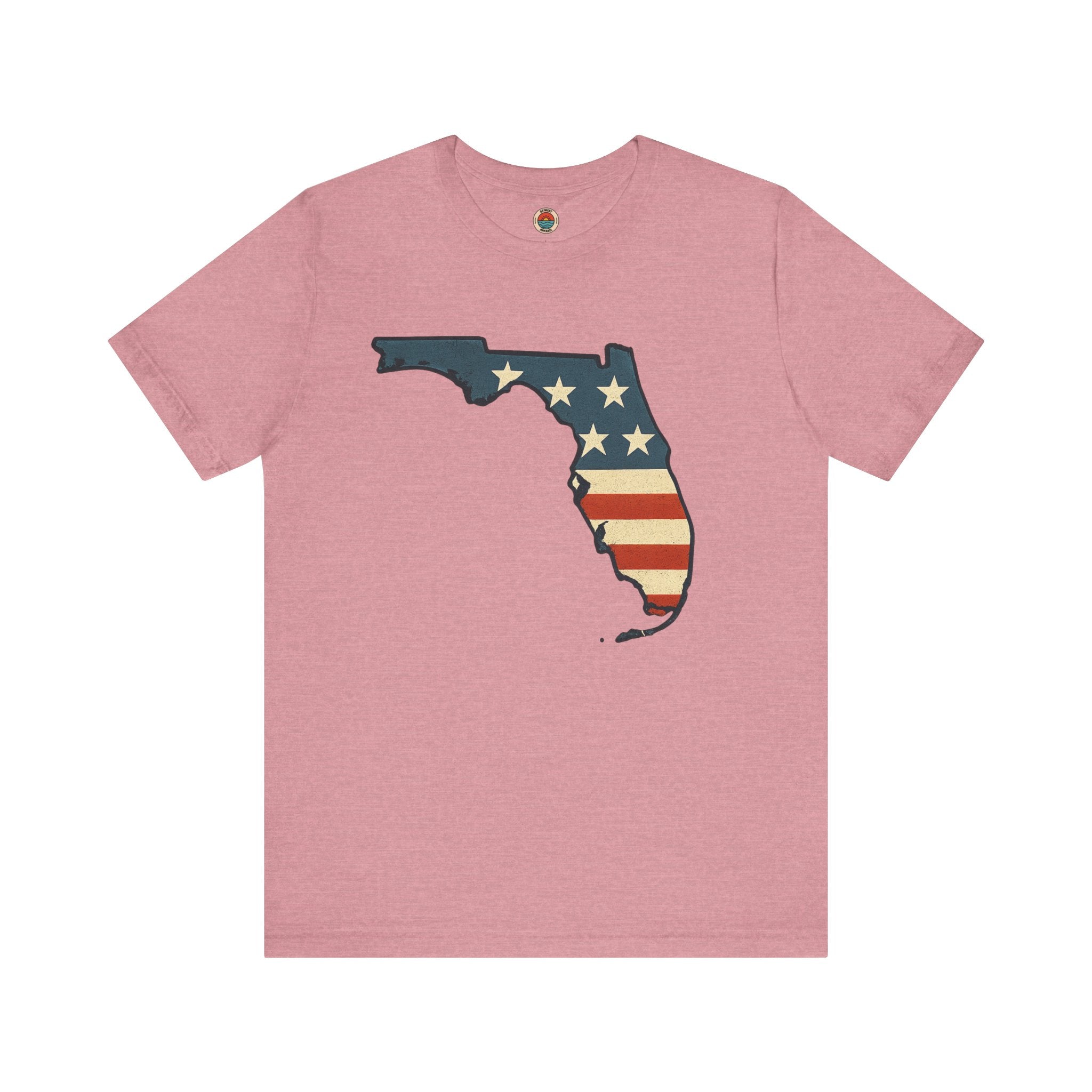Florida Flag Graphic Tee | Unisex Jersey Short Sleeve Shirt | Patriotic Apparel