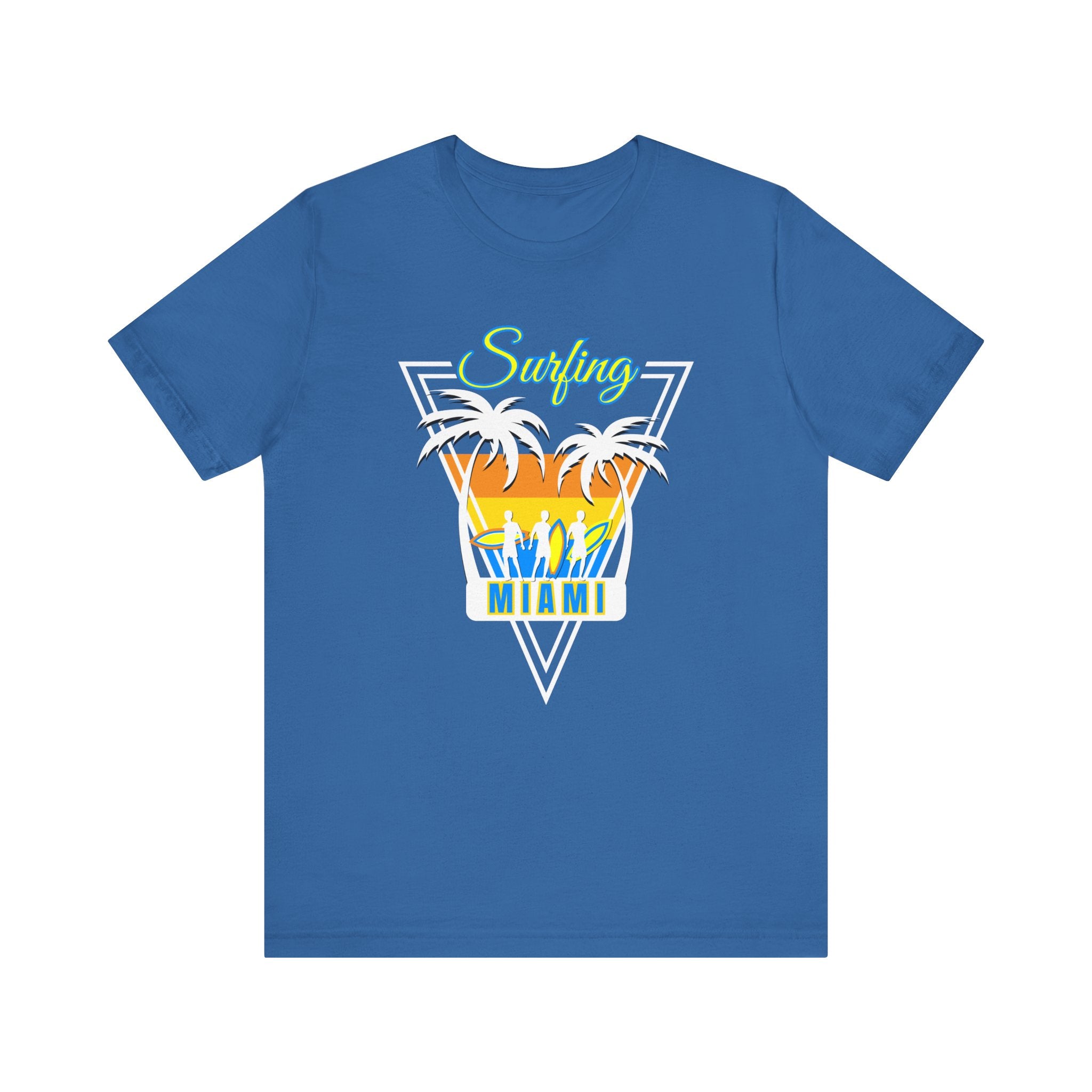 Miami Surfing Unisex Tee - Vibrant Beach Vibes for Summer Fun