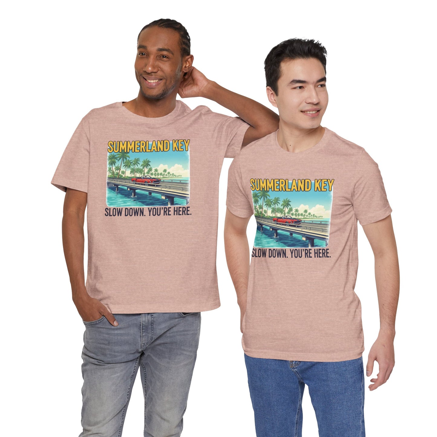 FLORIDA KEYS COLLECTION Summerland Key Relaxation Tee | Unisex Jersey Shirt for Beach Lovers, Vacation Vibe