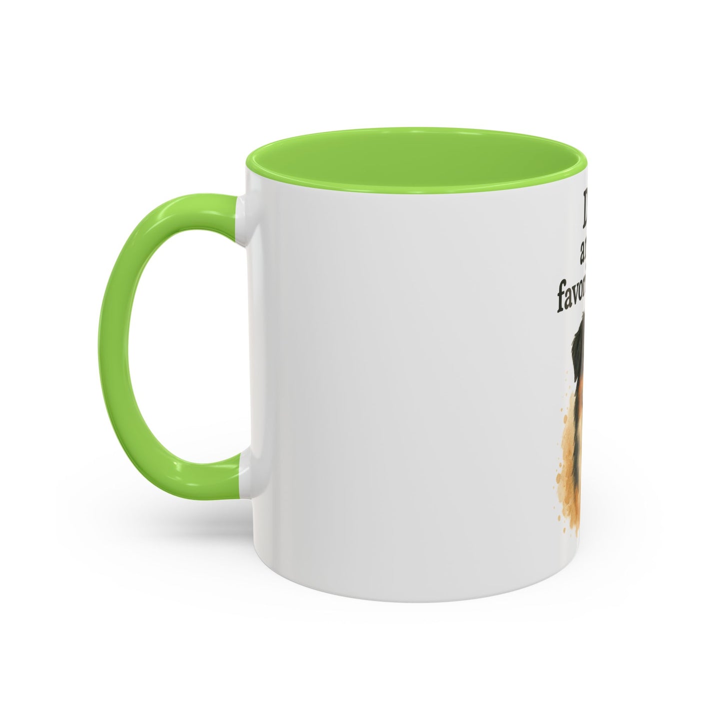 Dog Lovers Colorful Mug - "Dogs are my favorite people" - 11oz