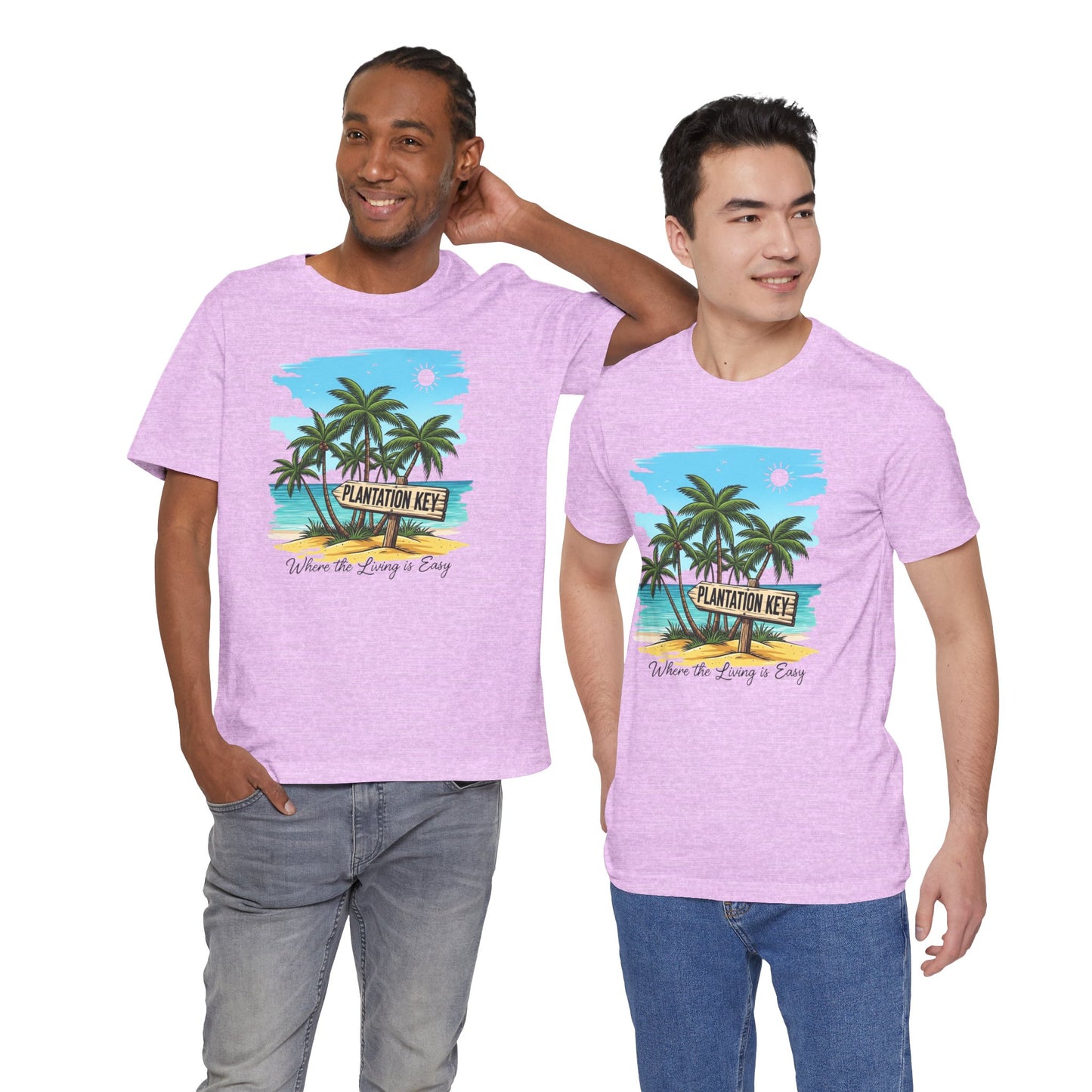 FLORIDA KEYS COLLECTION Plantation Key Tropical T-Shirt | Perfect for Beach Lovers, Vacation Vibes, Summer