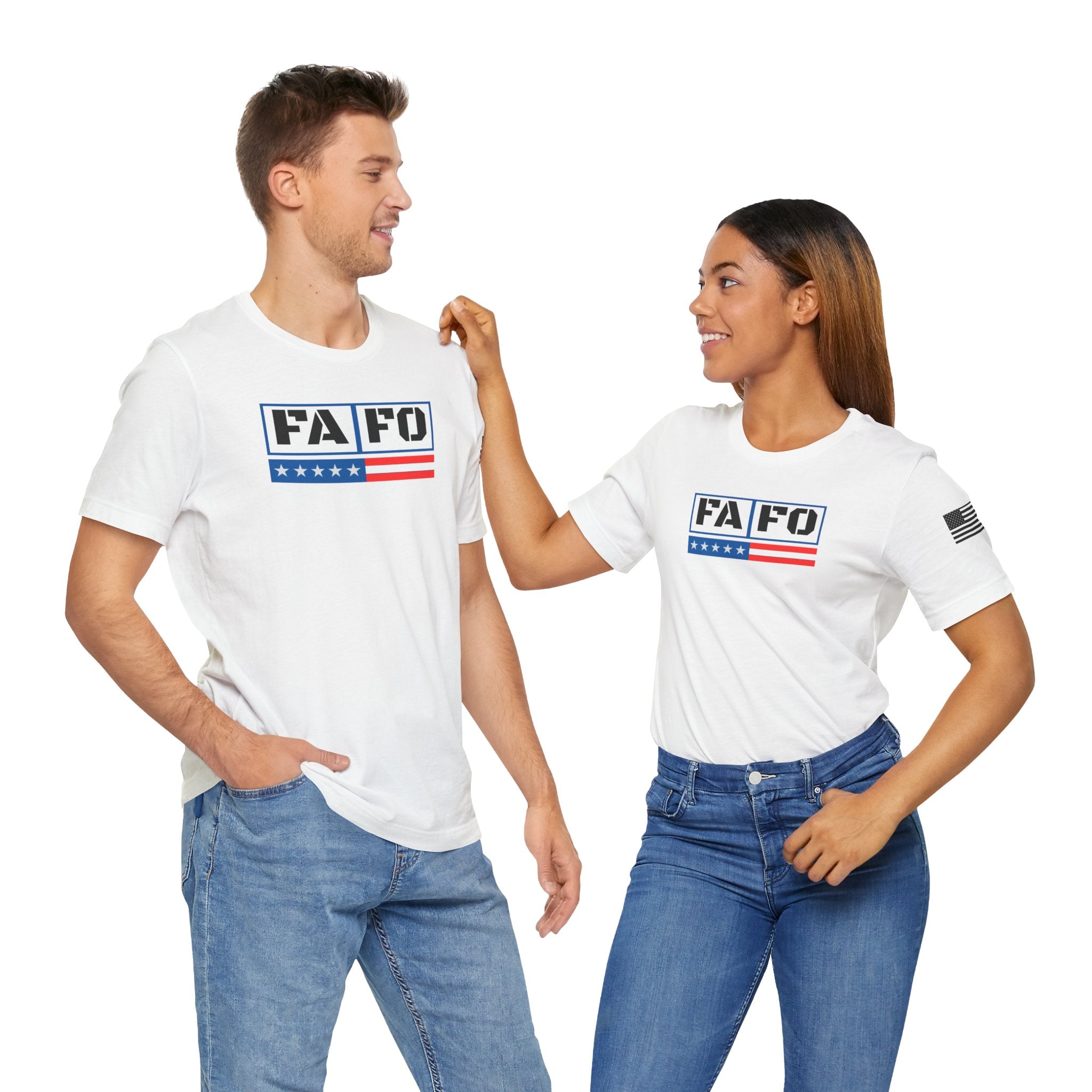 FAFO Patriotic Statement Tee - Unisex Jersey Short Sleeve Shirt