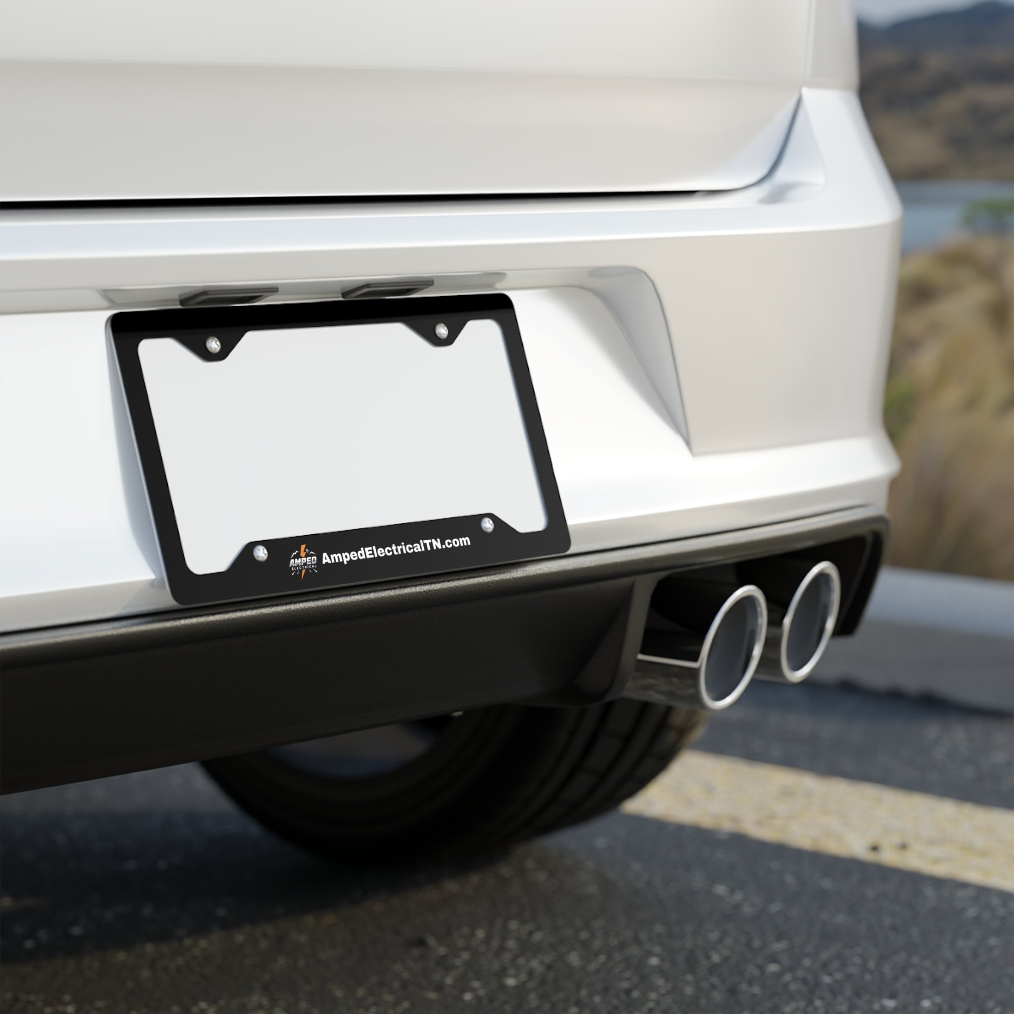 AMPED ELECTRICAL COLLECTION | Custom Metal License Plate Frame