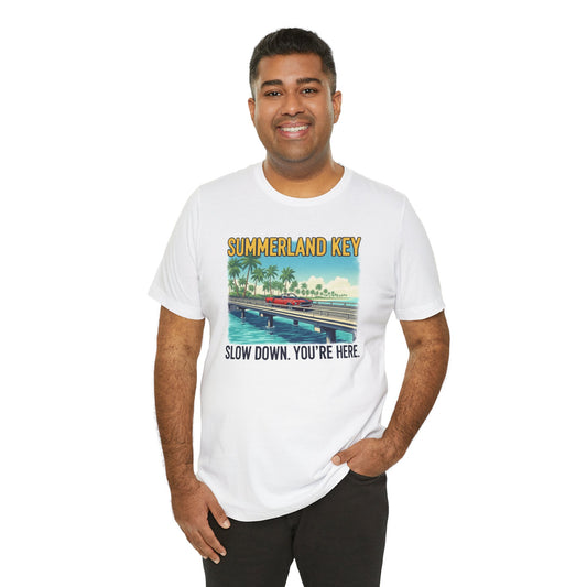 FLORIDA KEYS COLLECTION Summerland Key Relaxation Tee | Unisex Jersey Shirt for Beach Lovers, Vacation Vibe