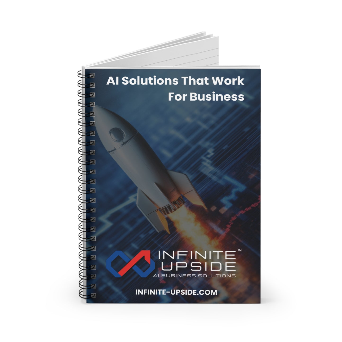 INFINITE UPSIDE™ Digital Code Spiral Notebook