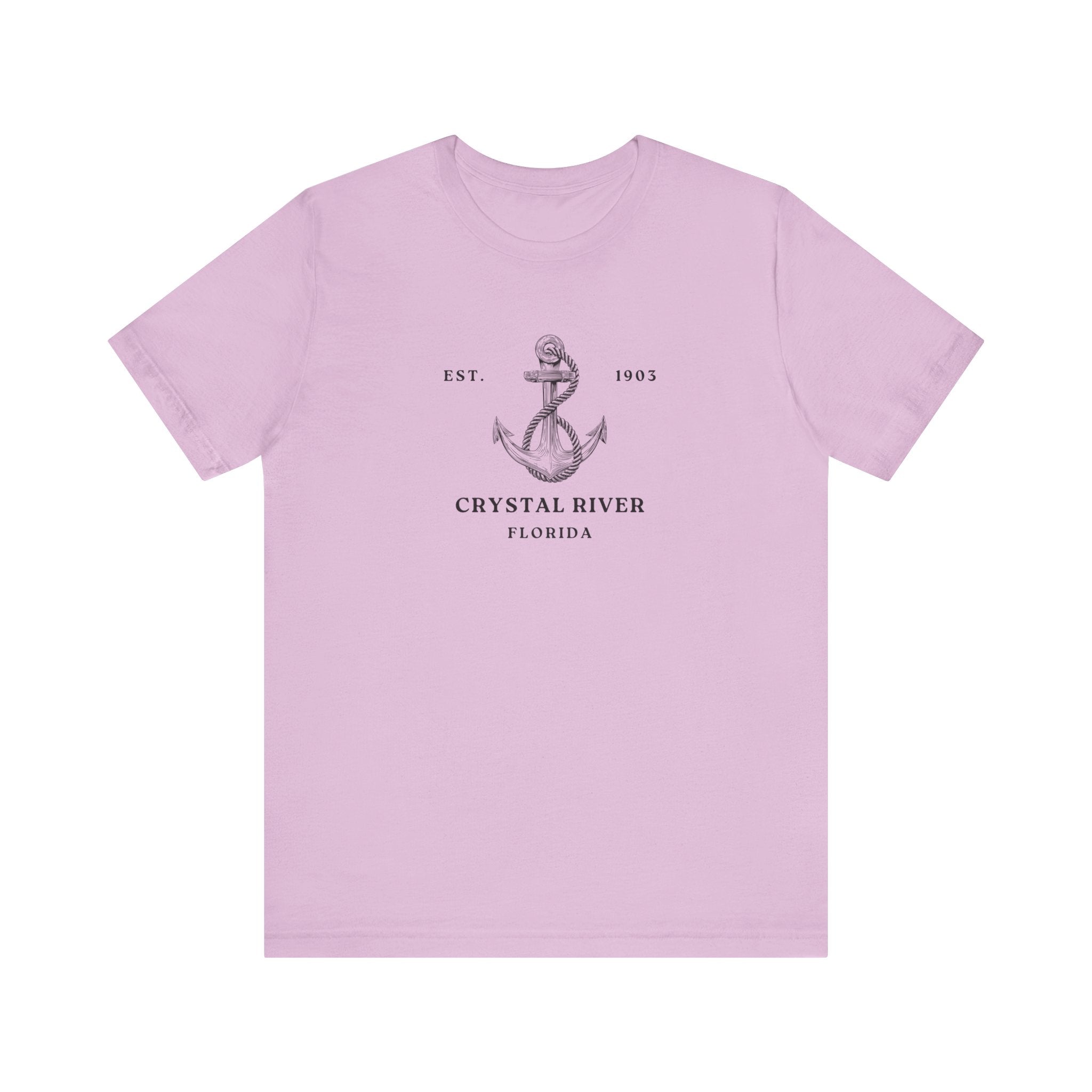 Vintage Anchor Graphic Tee, Coastal Style Shirt, Crystal River Florida T-Shirt