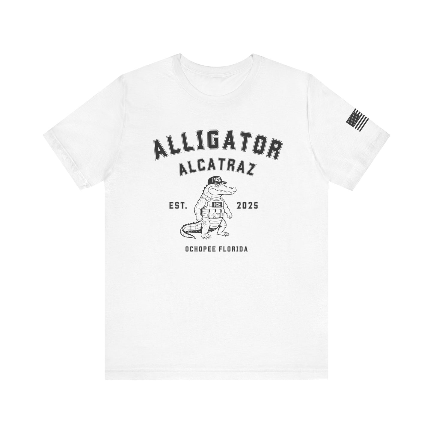 Alligator Alcatraz Tee, Funny Graphic T-Shirt, Florida Souvenir