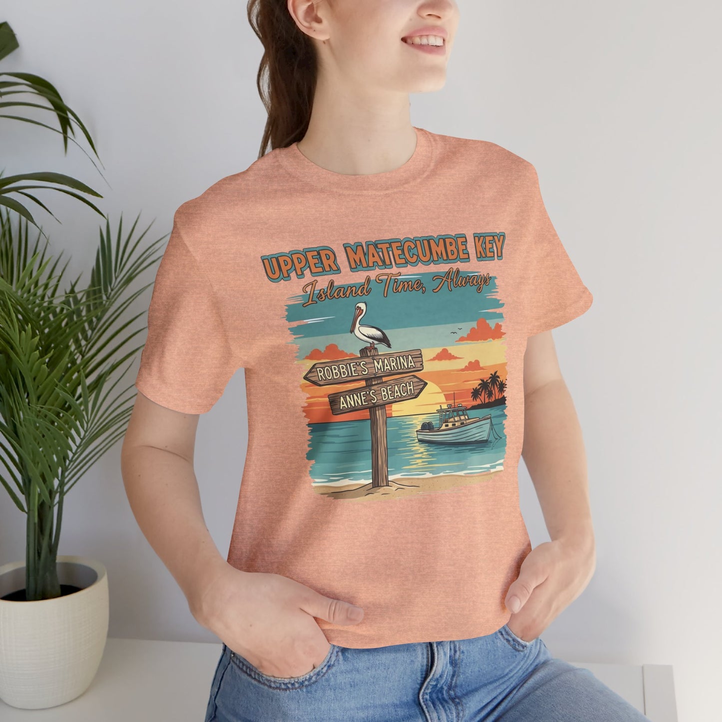 FLORIDA KEYS COLLECTION Upper Matecumbe Key Graphic Tee | Perfect for Summer Outings, Vacations