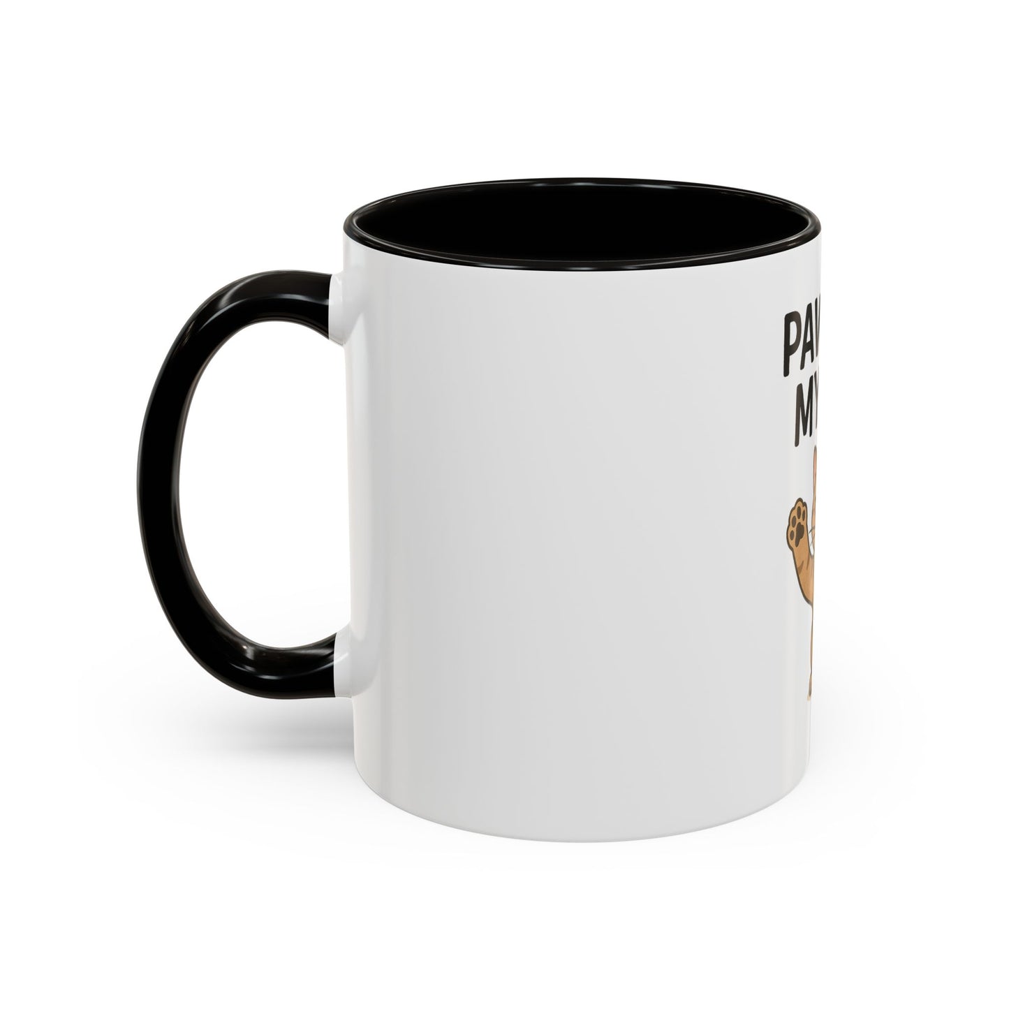 Funny Cat Mug - "Paws Off My Mug" - Colorful 11oz & 15oz Coffee Cup