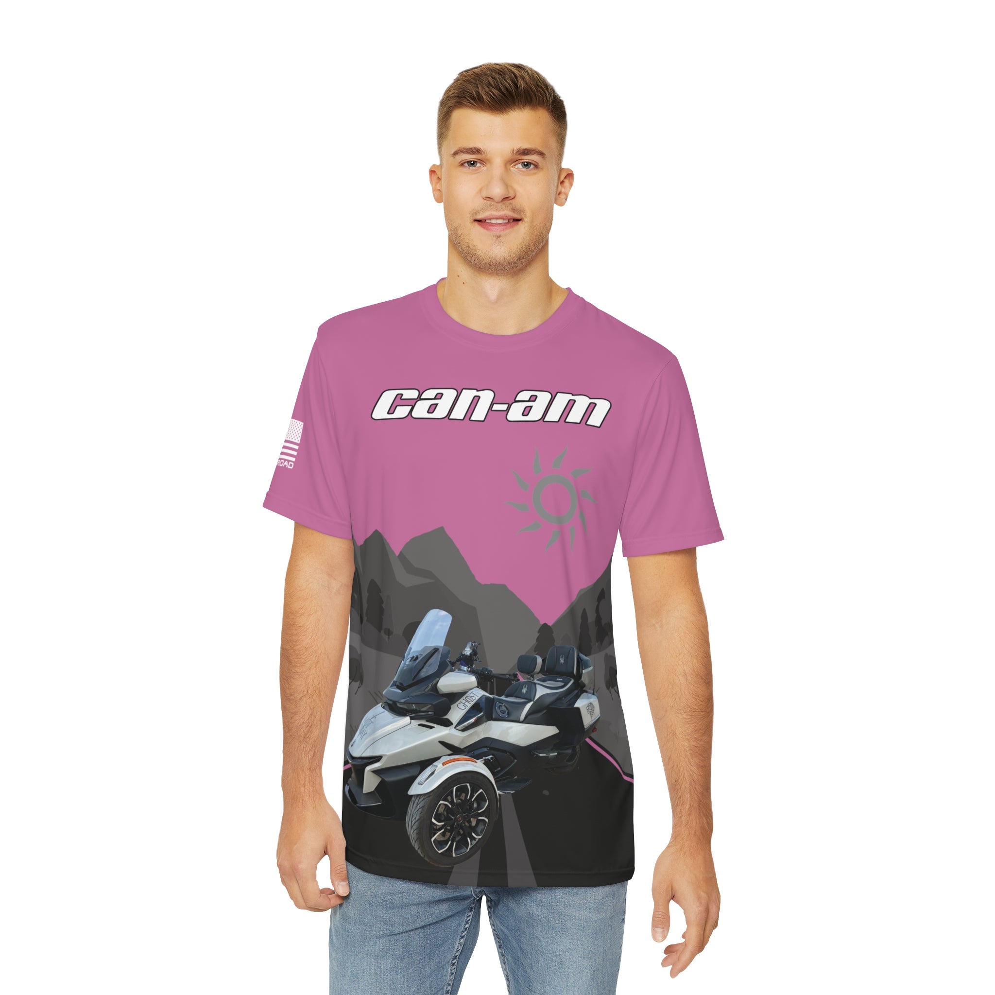 CAN-AM SPYDER SCENIC FWC EDITION T-SHIRT PINK GHOST EDITION