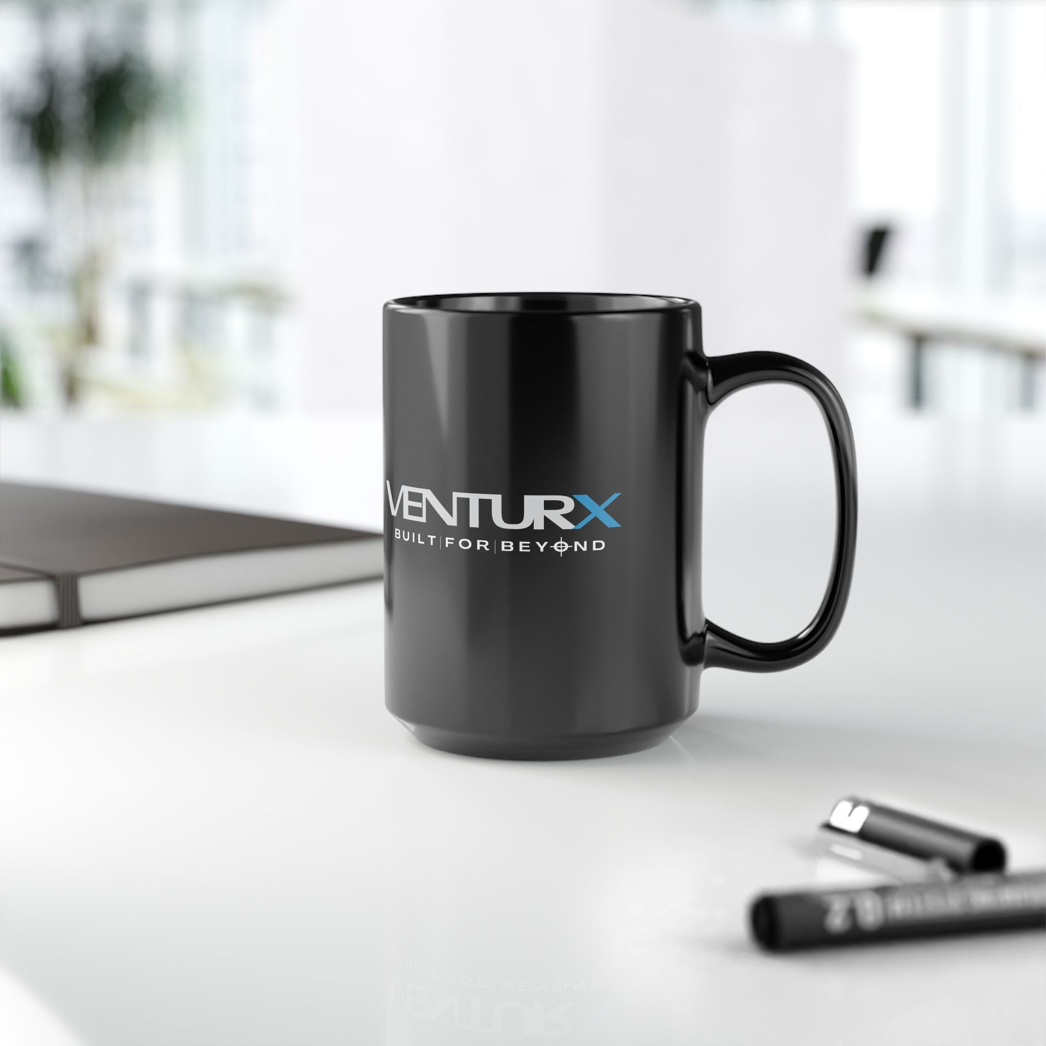VENTURX Black Coffee Mug