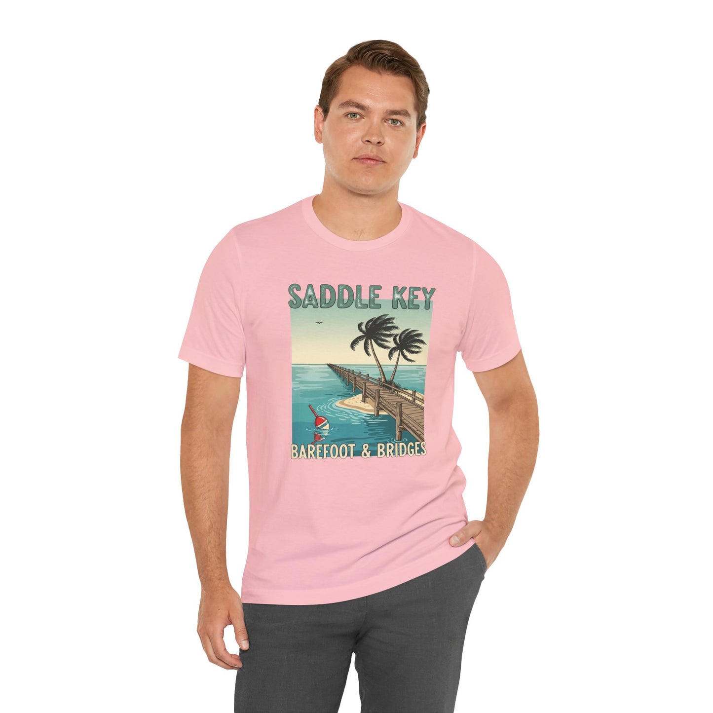 FLORIDA KEYS COLLECTION Retro Saddle Key Tee - Unisex Short Sleeve Shirt