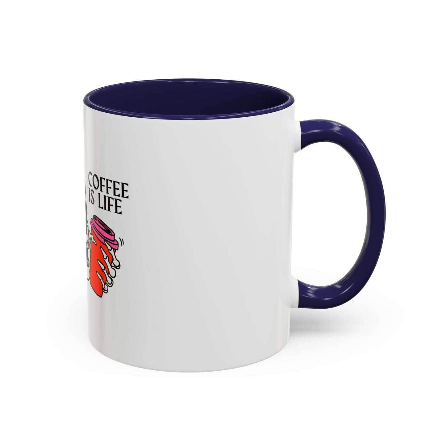 Skull Coffee Mug – "Coffee is Life" – Fun Gothic Design for Coffee Lovers