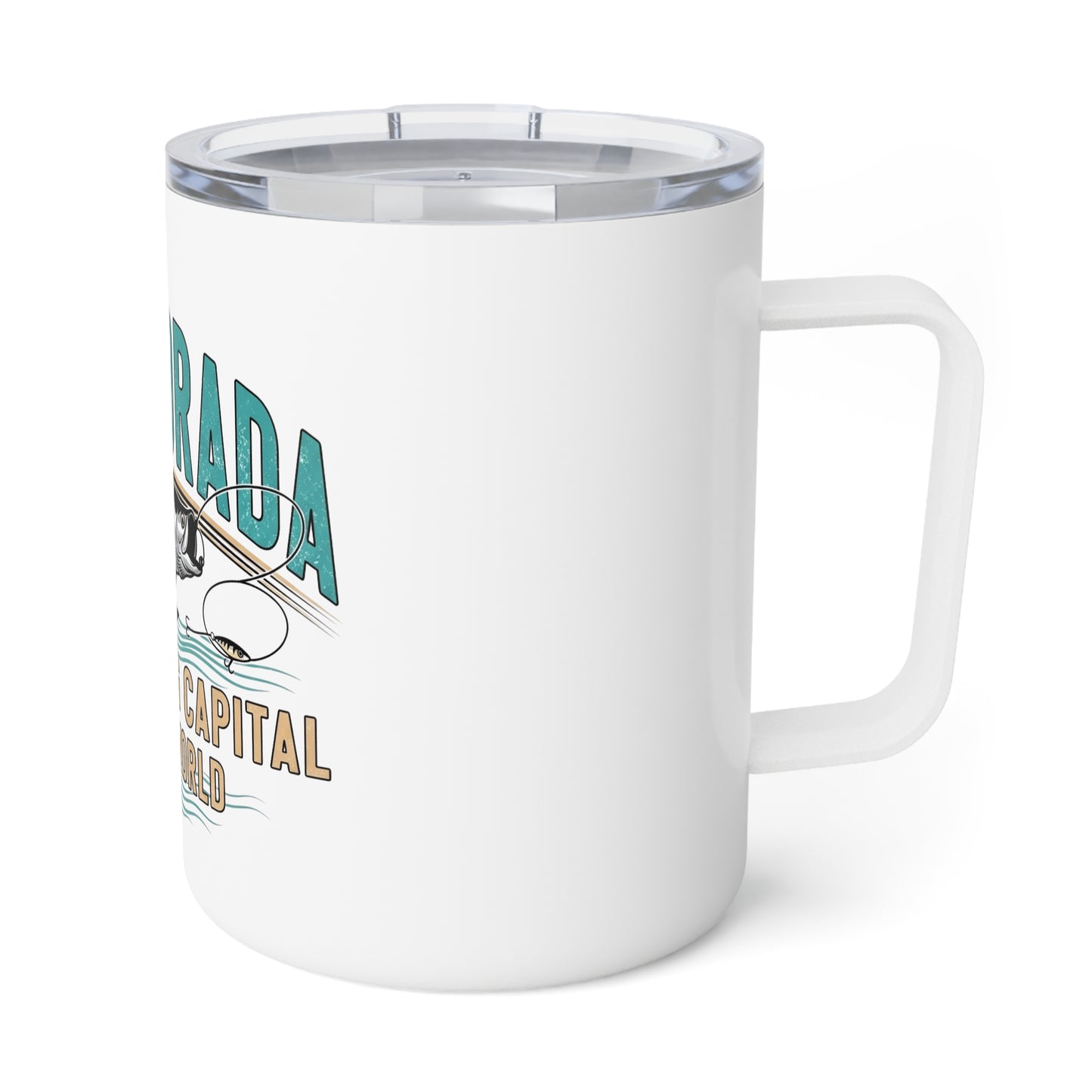 Islamorada Fishing Mug, Insulated Coffee Cup, Perfect for Fishing Lovers, Gifts for Anglers, Beach or Lakehouse Decor, 10oz Travel Mug