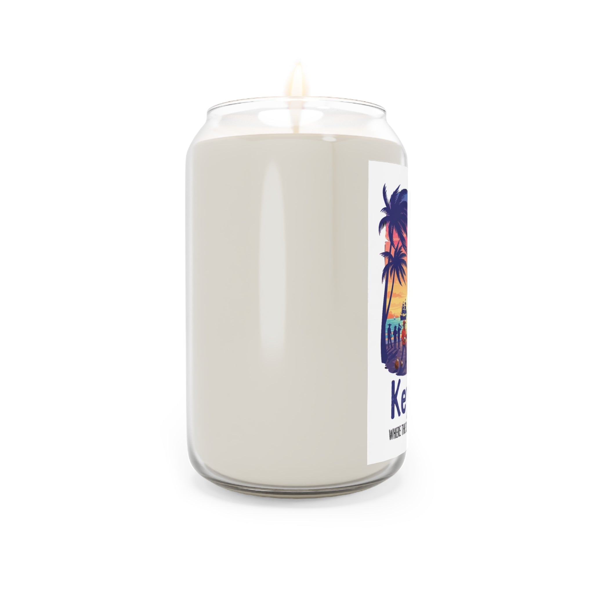 Key West Scented Soy Candle, Aromatherapy Gift, Home Décor, Relaxing Candles, Beach Vibes, Gift for Her, Travel Souvenir