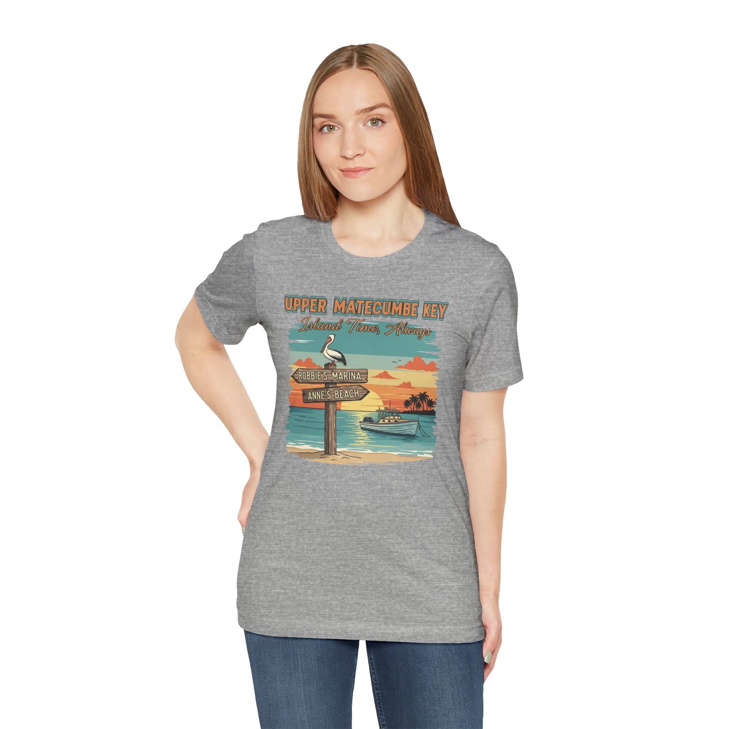 FLORIDA KEYS COLLECTION Upper Matecumbe Key Graphic Tee | Perfect for Summer Outings, Vacations