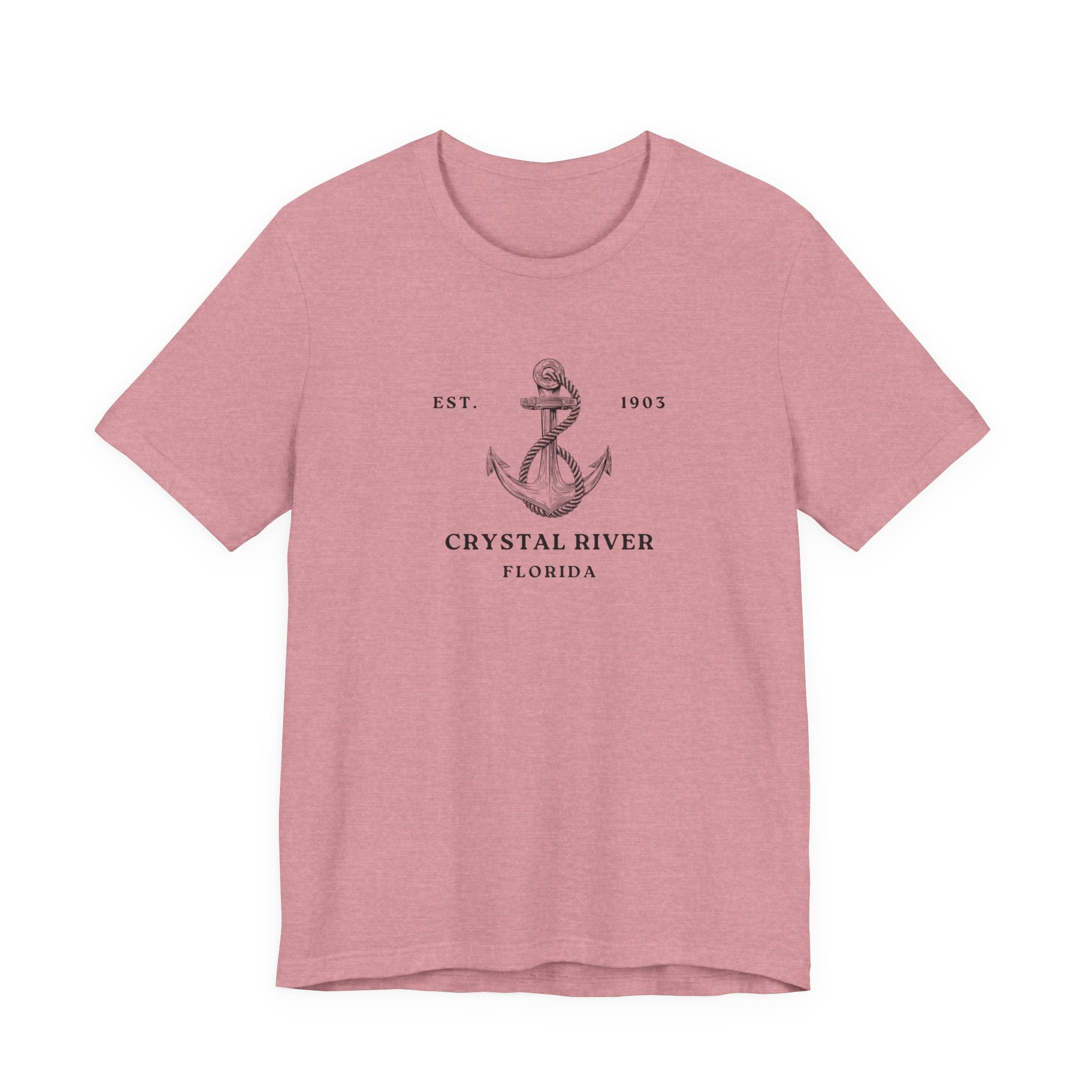 Vintage Anchor Graphic Tee, Coastal Style Shirt, Crystal River Florida T-Shirt