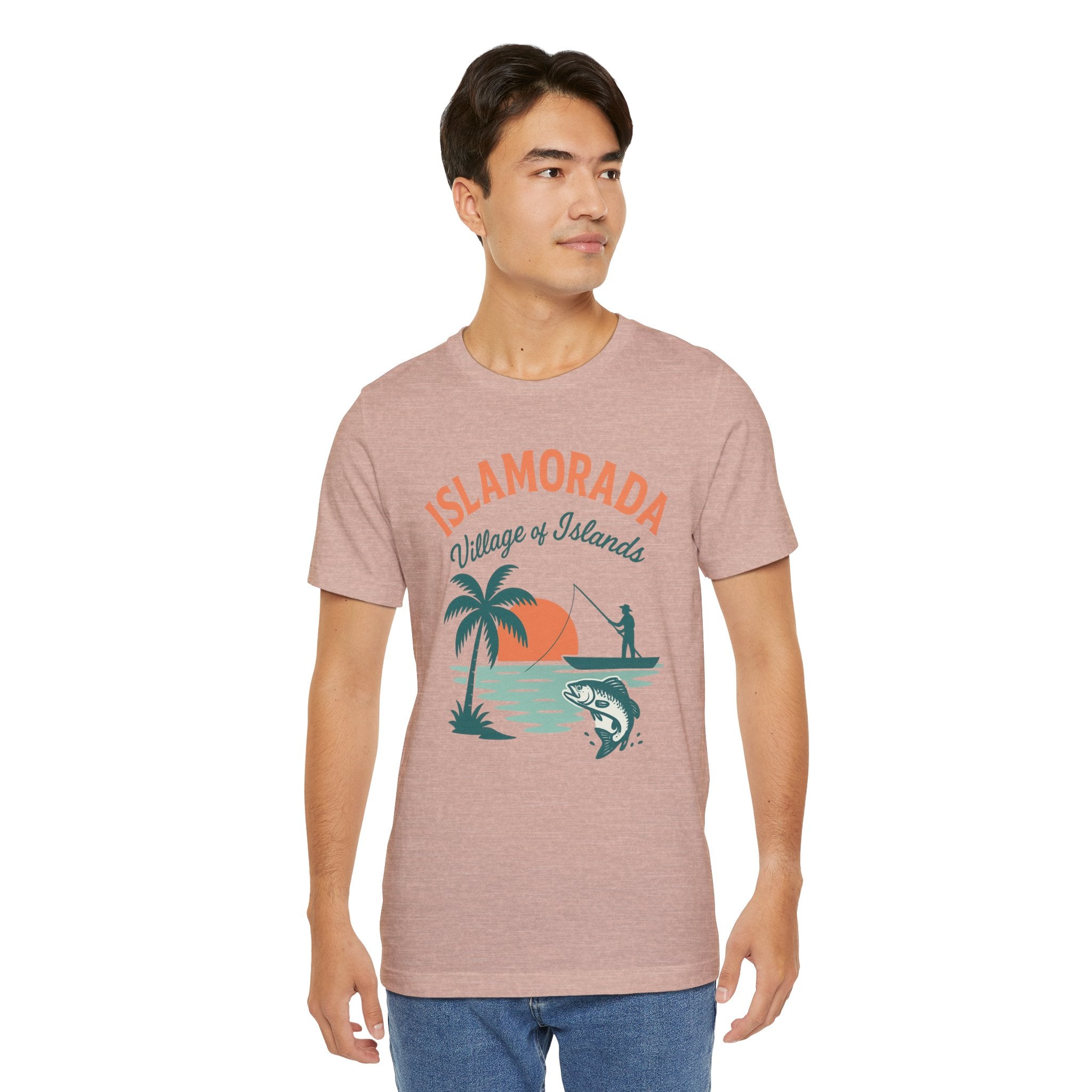 FLORIDA KEYS COLLECTION Islamorada Sunset Fishing Tee, Relaxed Beachwear, Gift for Fishermen, Casual Summer Shirt