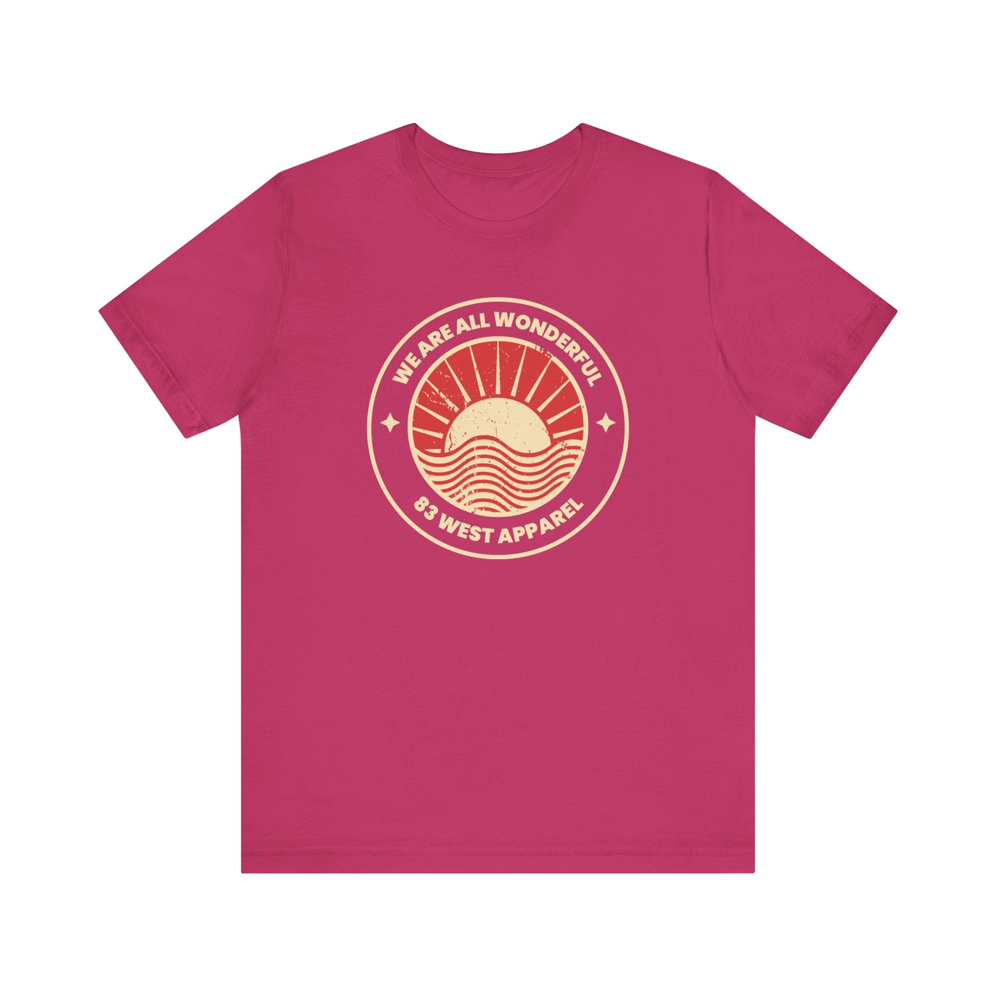 Inspirational Unisex Jersey Short Sleeve Tee - 'We Are All Wonderful'